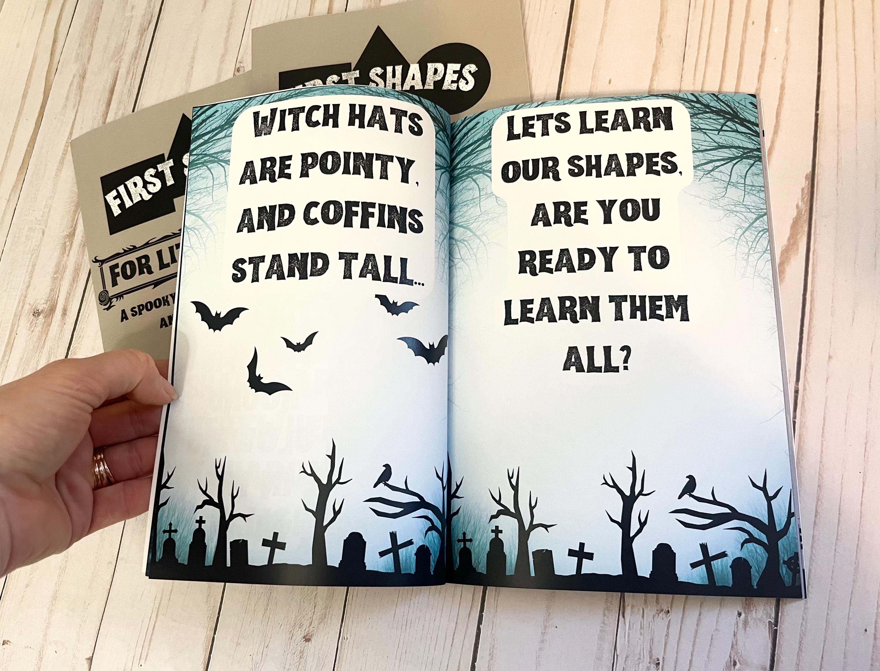First Shape Books For Alternative Moms, Early Learning With Gothic Charm, First Shapes Book for Gothic Emo Moms,Occult Children’s Book