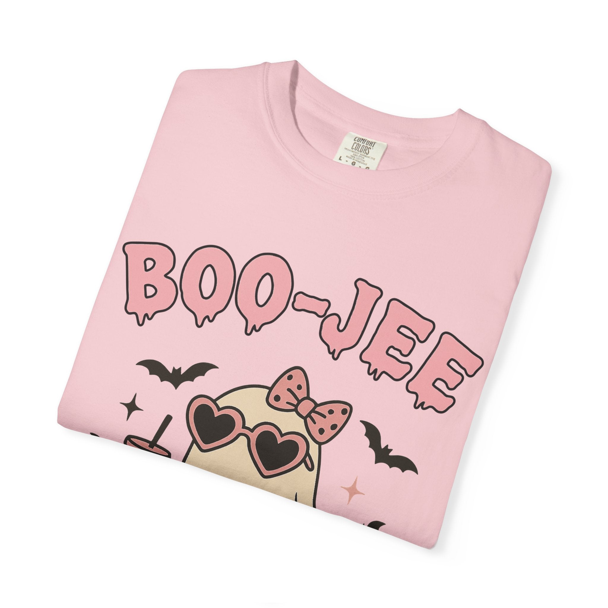 Boo-Jee Ghostly Unisex T-shirt, Halloween Apparel, Cute Ghost Tee, Trendy Halloween Shirt, Casual Fall Outfit