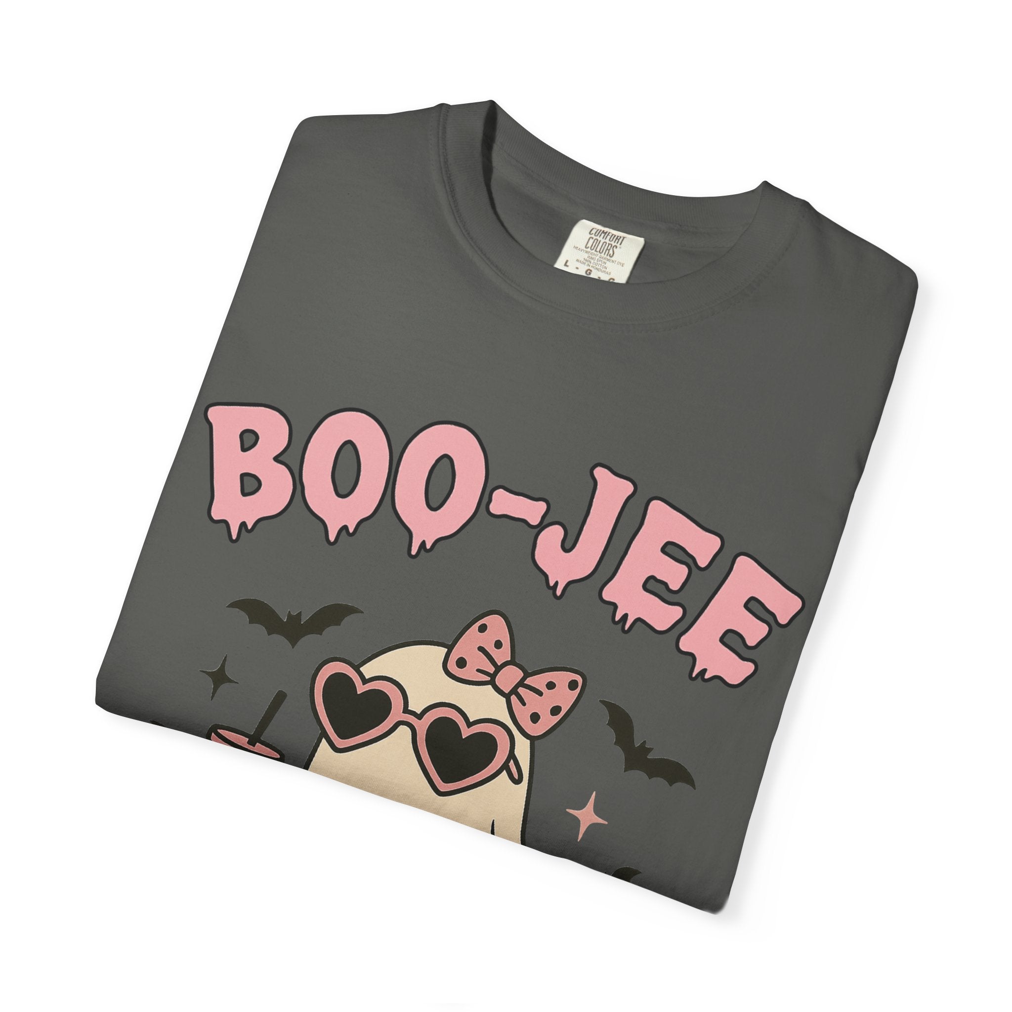 Boo-Jee Ghostly Unisex T-shirt, Halloween Apparel, Cute Ghost Tee, Trendy Halloween Shirt, Casual Fall Outfit