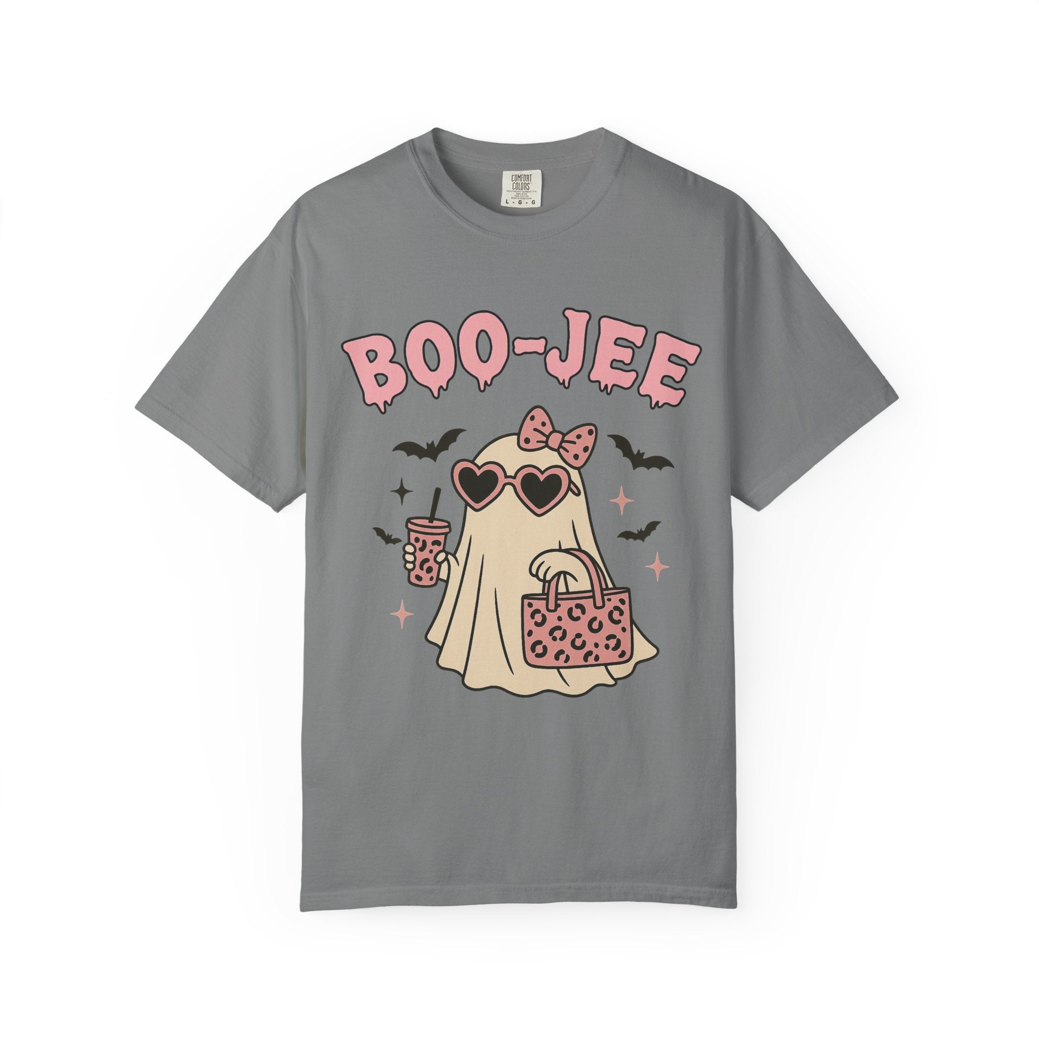 Boo-Jee Ghostly Unisex T-shirt, Halloween Apparel, Cute Ghost Tee, Trendy Halloween Shirt, Casual Fall Outfit