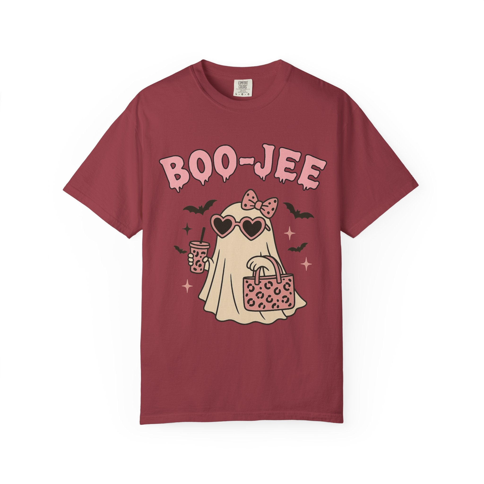 Boo-Jee Ghostly Unisex T-shirt, Halloween Apparel, Cute Ghost Tee, Trendy Halloween Shirt, Casual Fall Outfit