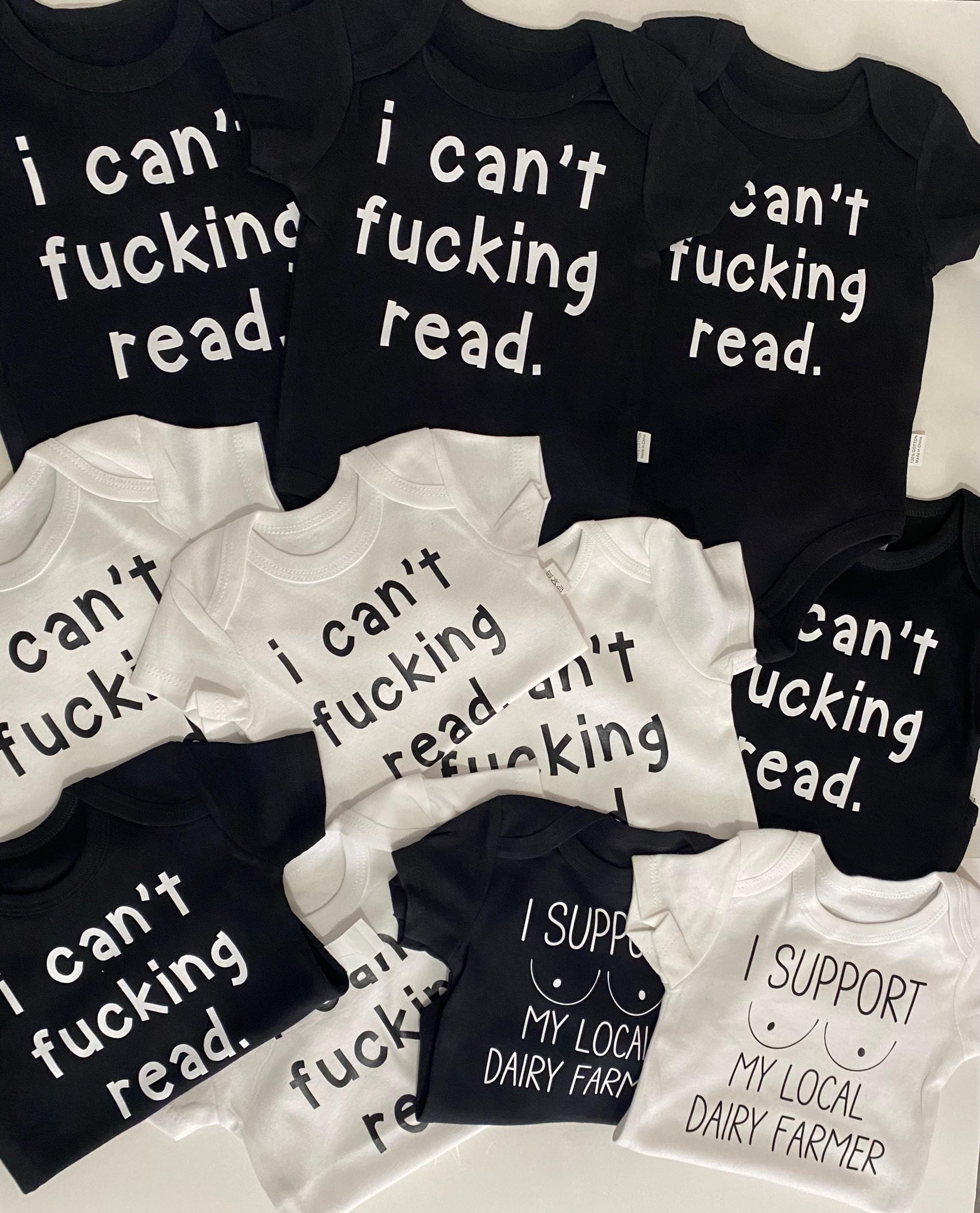 I Can't F*cking Read Baby Bodysuit