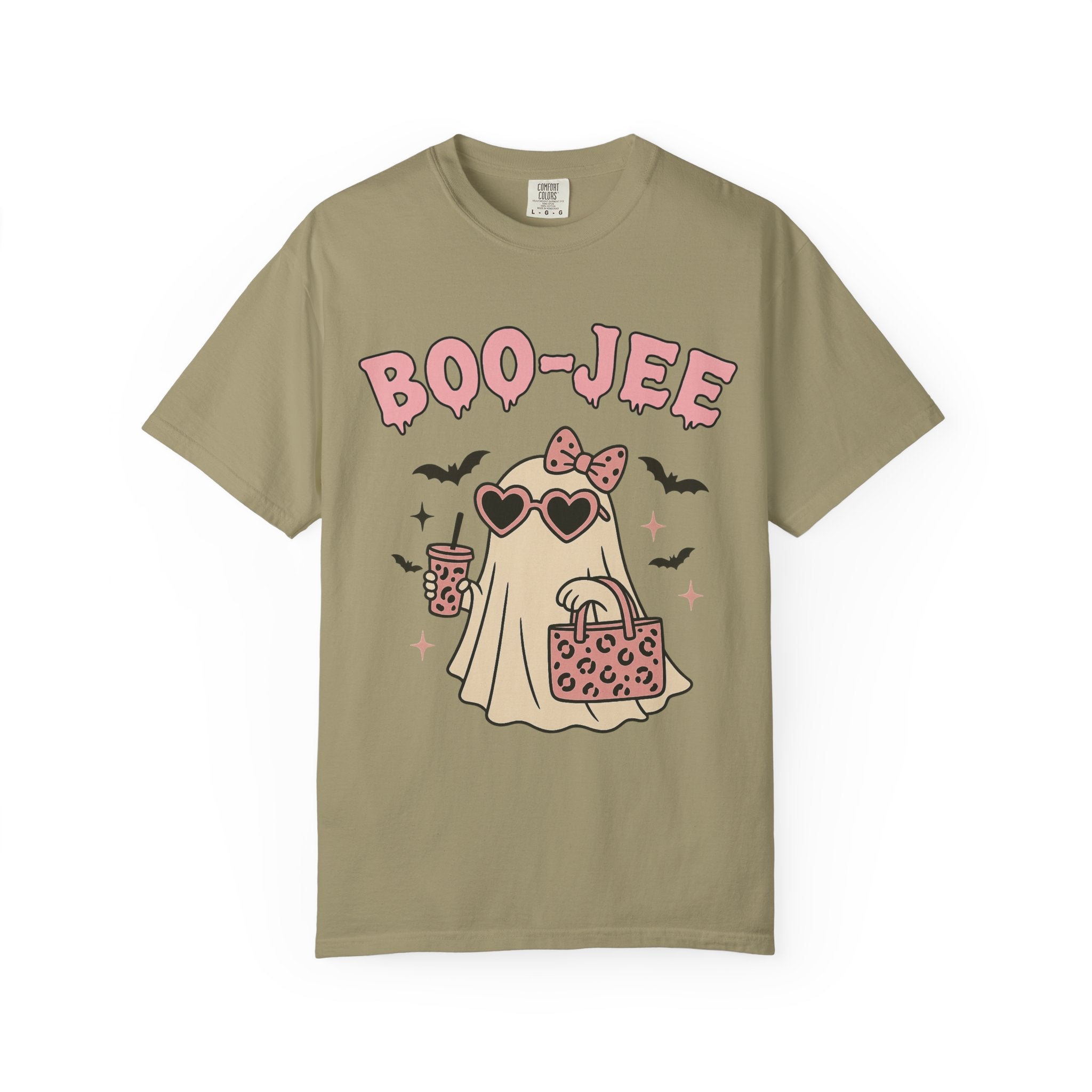 Boo-Jee Ghostly Unisex T-shirt, Halloween Apparel, Cute Ghost Tee, Trendy Halloween Shirt, Casual Fall Outfit