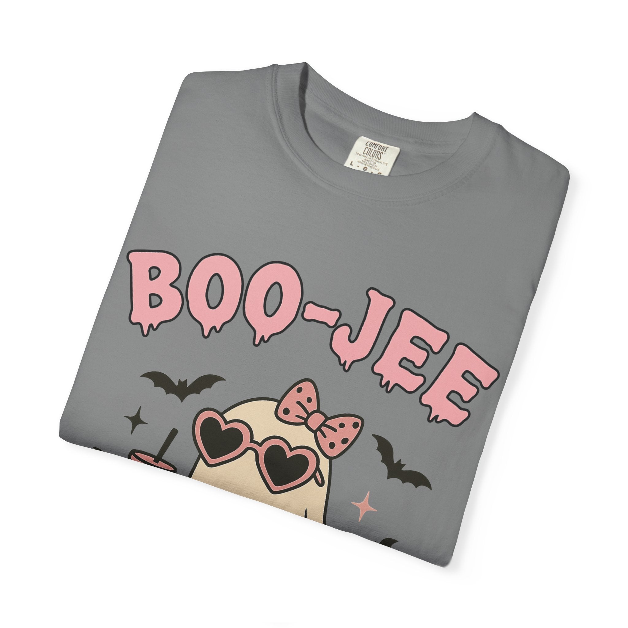 Boo-Jee Ghostly Unisex T-shirt, Halloween Apparel, Cute Ghost Tee, Trendy Halloween Shirt, Casual Fall Outfit