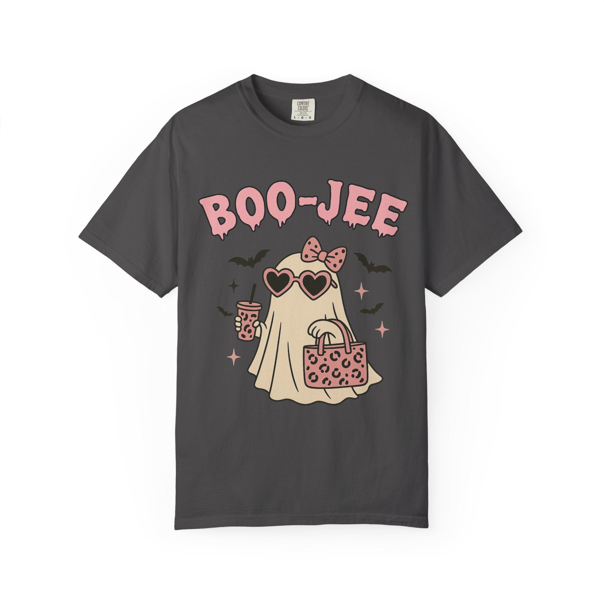 Boo-Jee Ghostly Unisex T-shirt, Halloween Apparel, Cute Ghost Tee, Trendy Halloween Shirt, Casual Fall Outfit