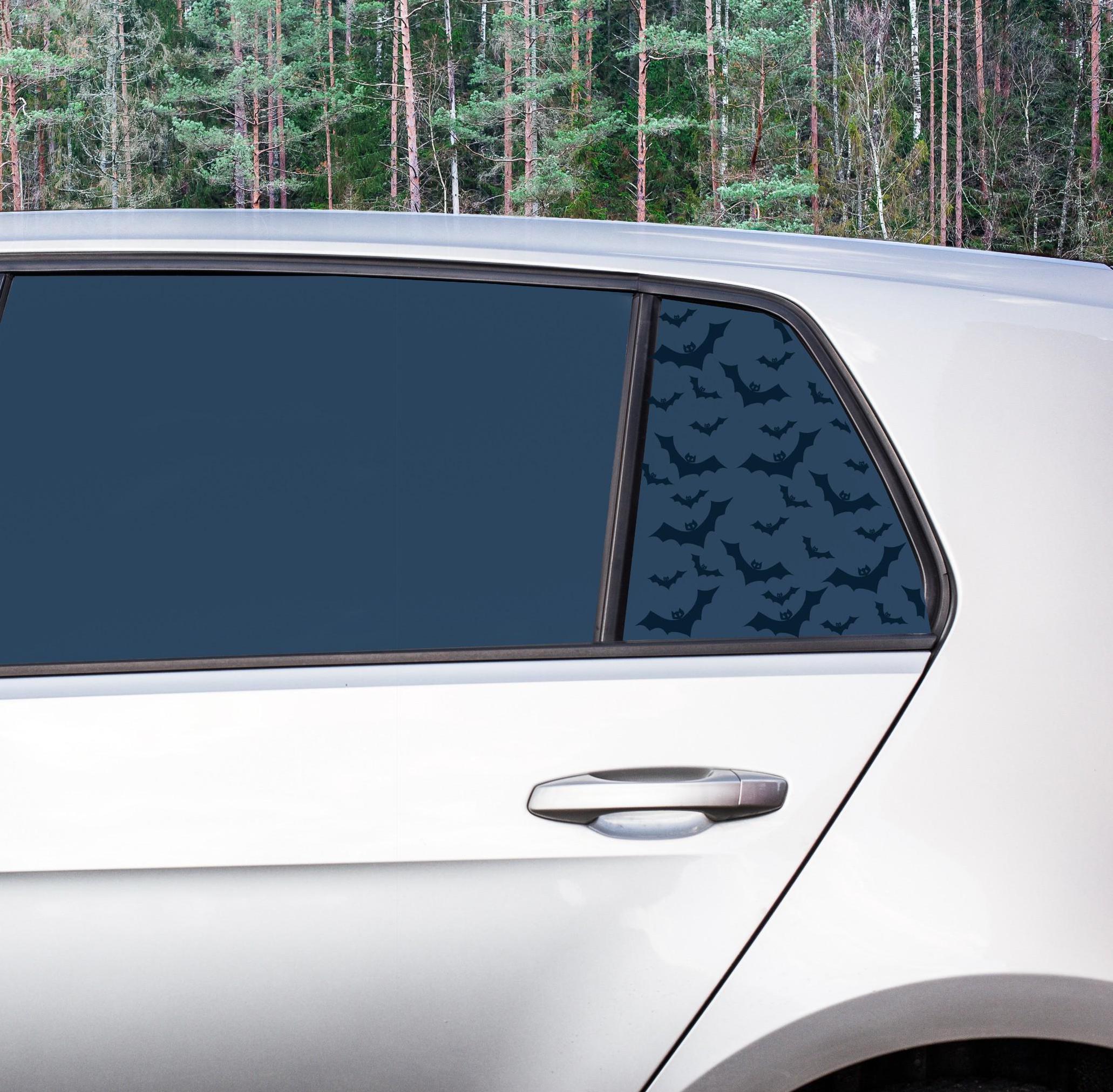 Custom Cut Bats Sheets for Car Windows-Easy To Apply- Handmade Vehicle Decals, Cut To Fit Cool Bats Vinyl Decals- Cool Witchy Car Upgrade