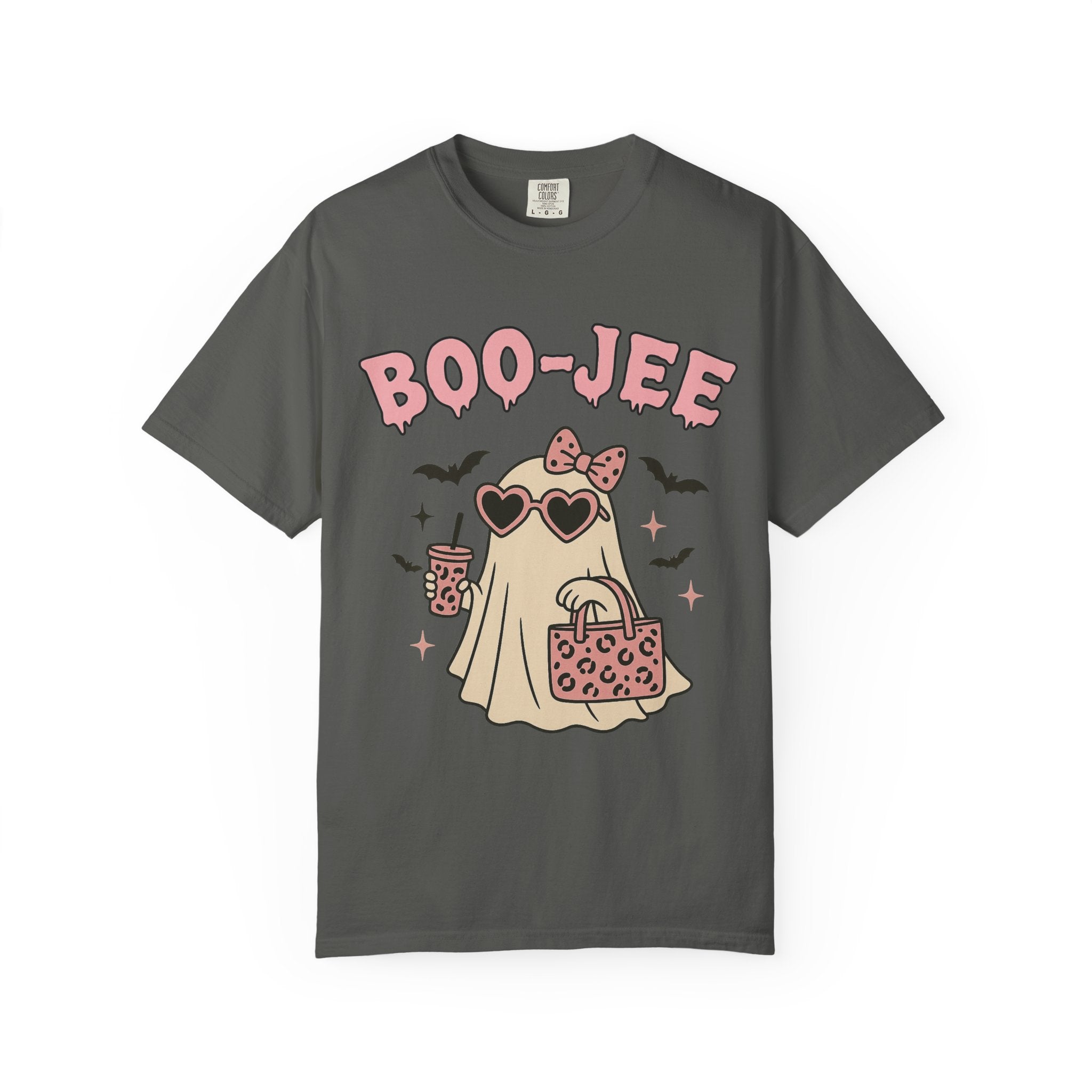 Boo-Jee Ghostly Unisex T-shirt, Halloween Apparel, Cute Ghost Tee, Trendy Halloween Shirt, Casual Fall Outfit