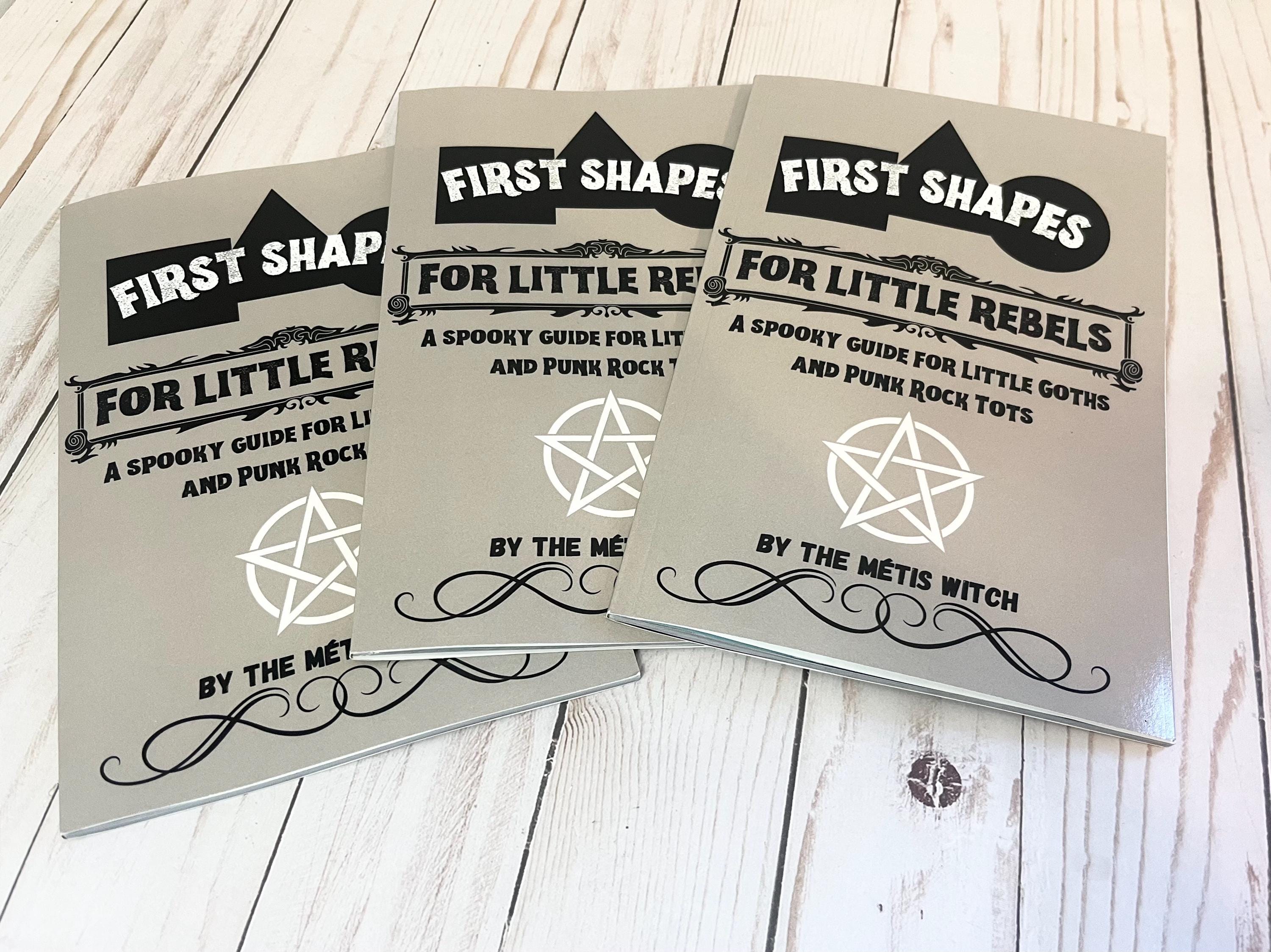 First Shape Books For Alternative Moms, Early Learning With Gothic Charm, First Shapes Book for Gothic Emo Moms,Occult Children’s Book