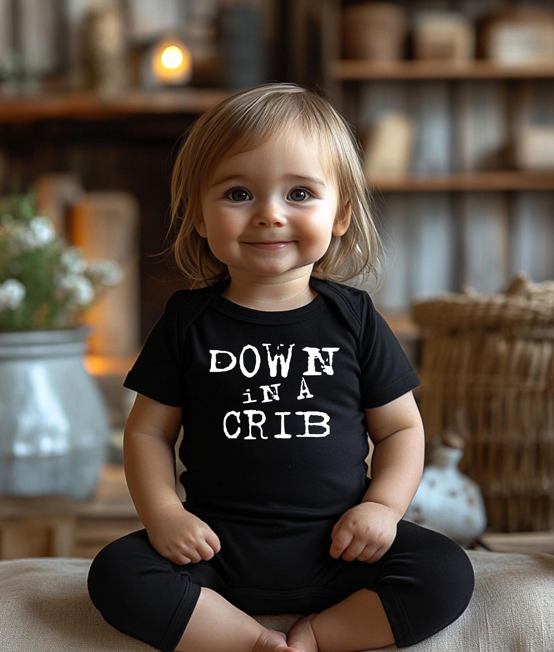 Down In A Crib Baby Bodysuit