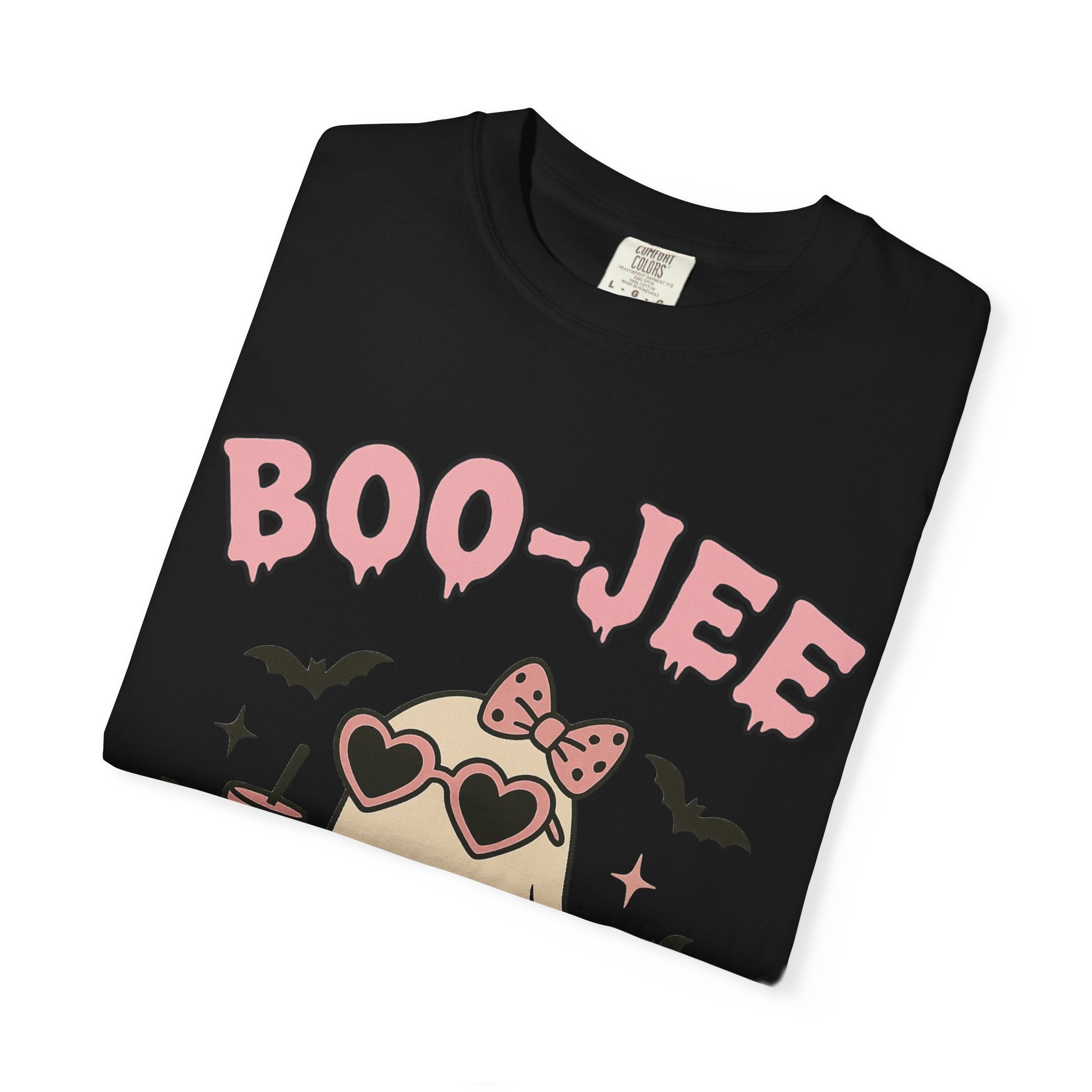 Boo-Jee Ghostly Unisex T-shirt, Halloween Apparel, Cute Ghost Tee, Trendy Halloween Shirt, Casual Fall Outfit