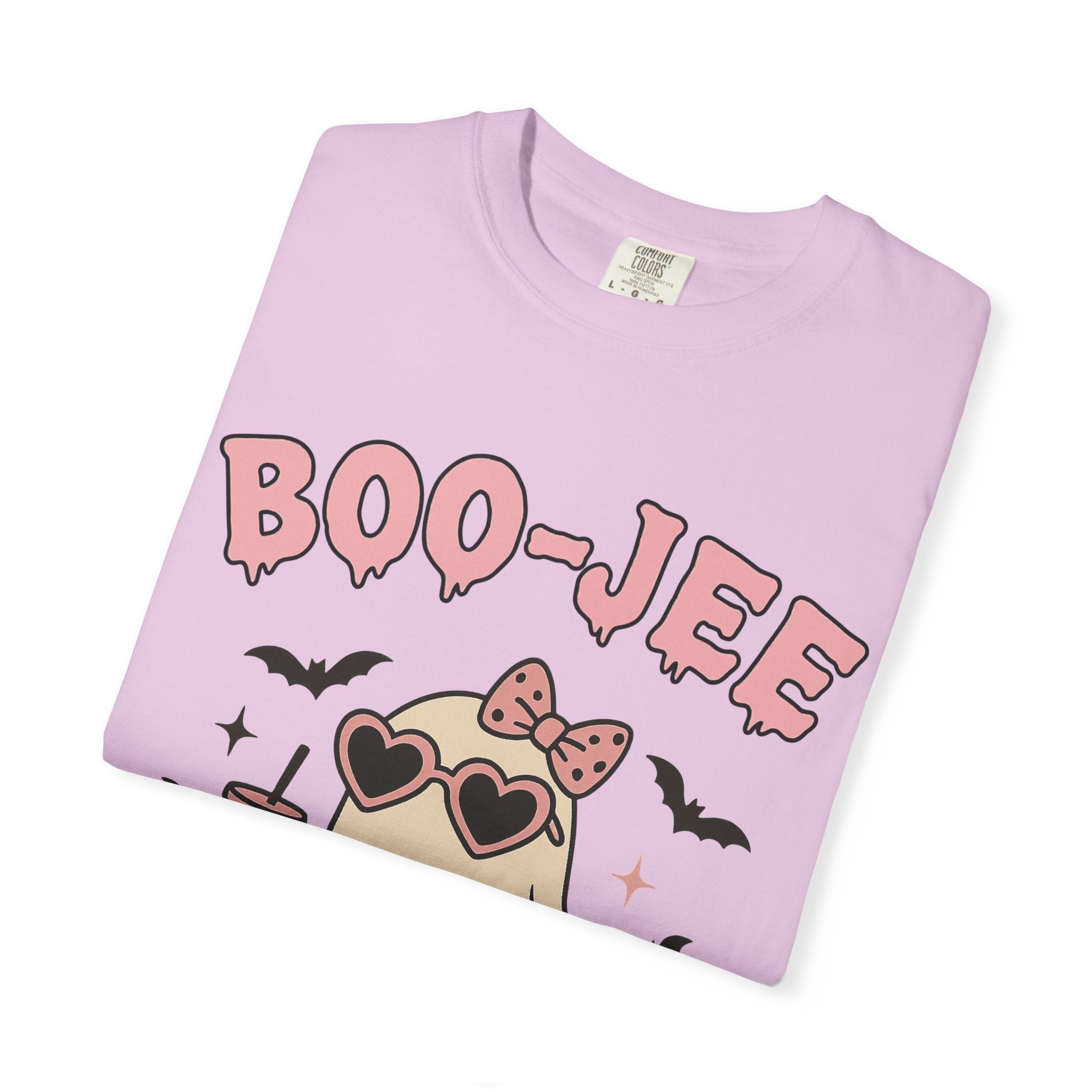 Boo-Jee Ghostly Unisex T-shirt, Halloween Apparel, Cute Ghost Tee, Trendy Halloween Shirt, Casual Fall Outfit
