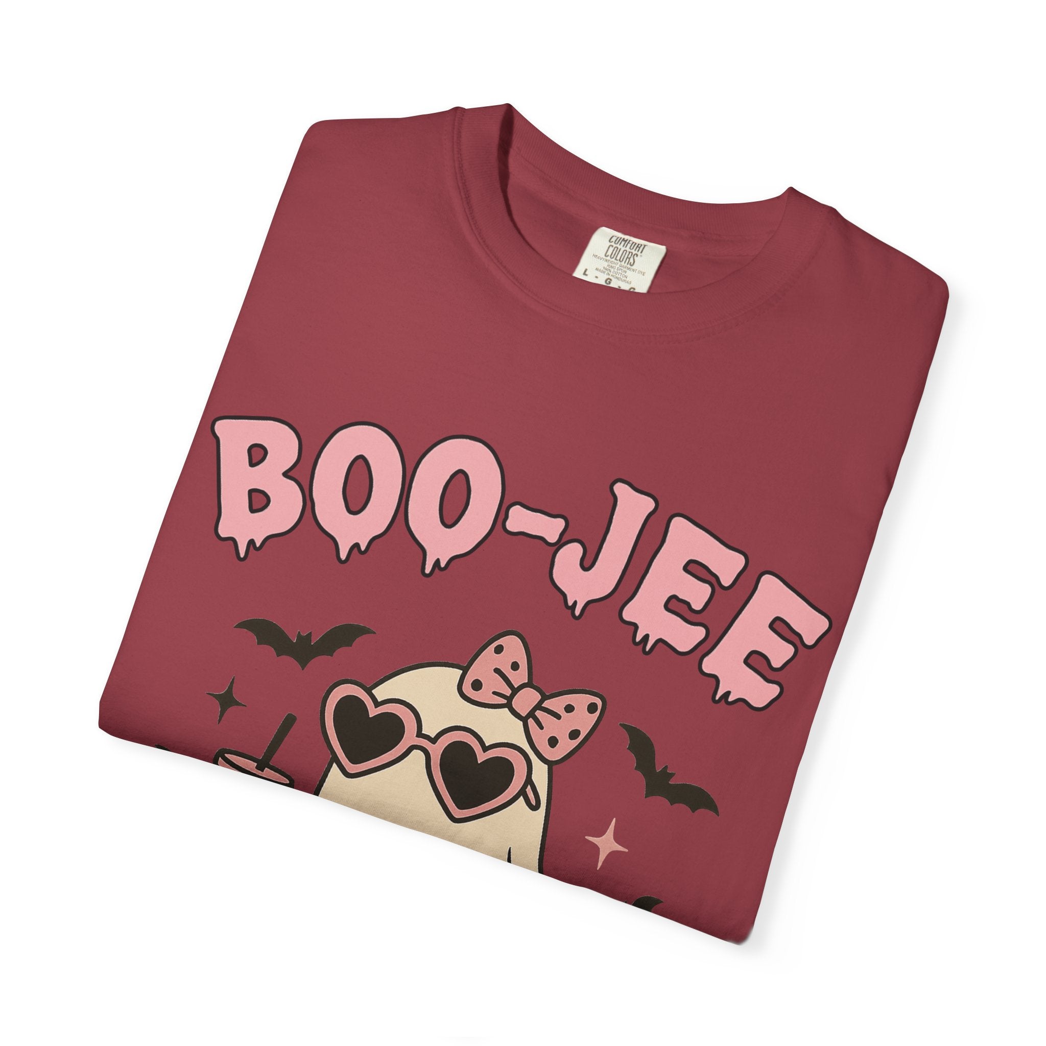 Boo-Jee Ghostly Unisex T-shirt, Halloween Apparel, Cute Ghost Tee, Trendy Halloween Shirt, Casual Fall Outfit
