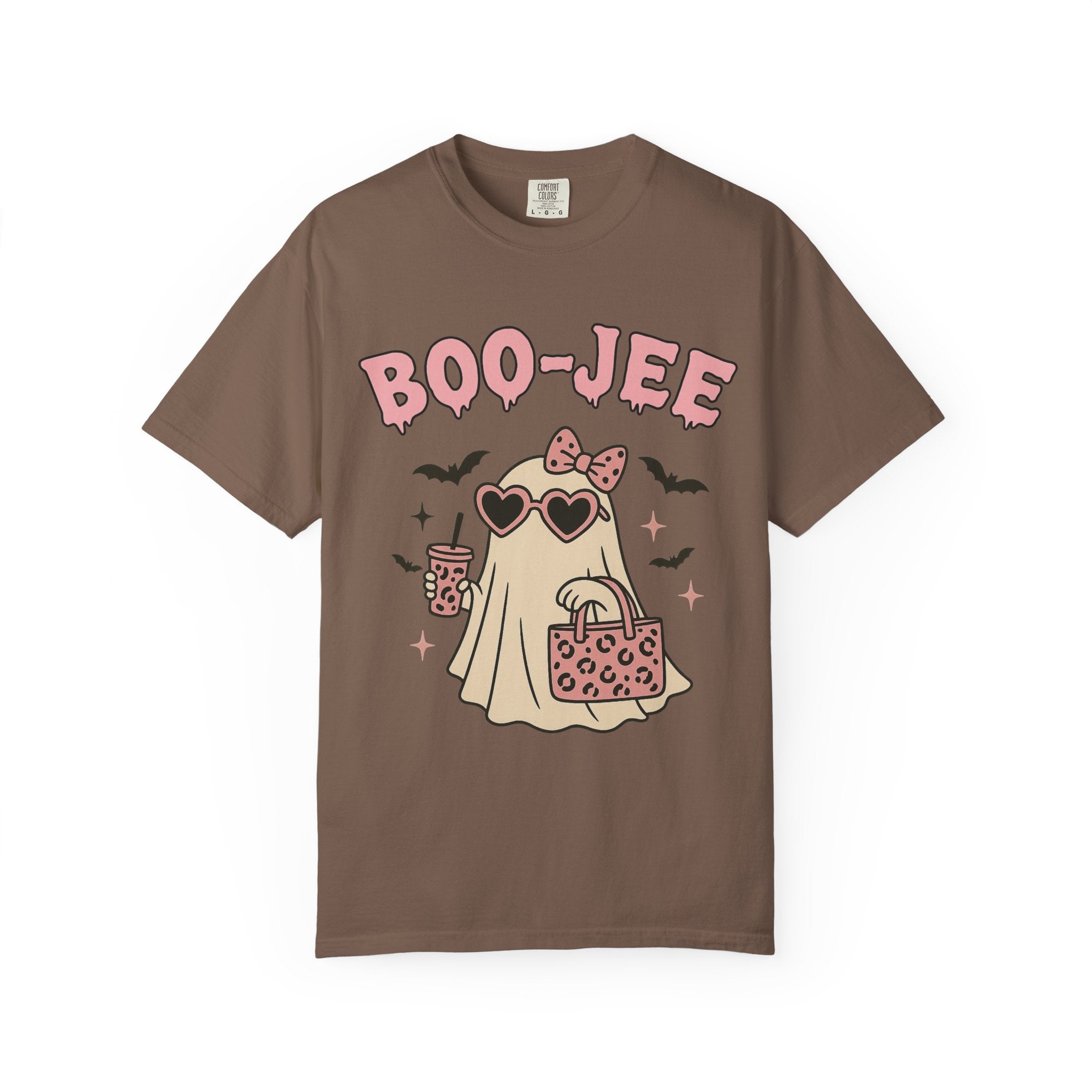 Boo-Jee Ghostly Unisex T-shirt, Halloween Apparel, Cute Ghost Tee, Trendy Halloween Shirt, Casual Fall Outfit