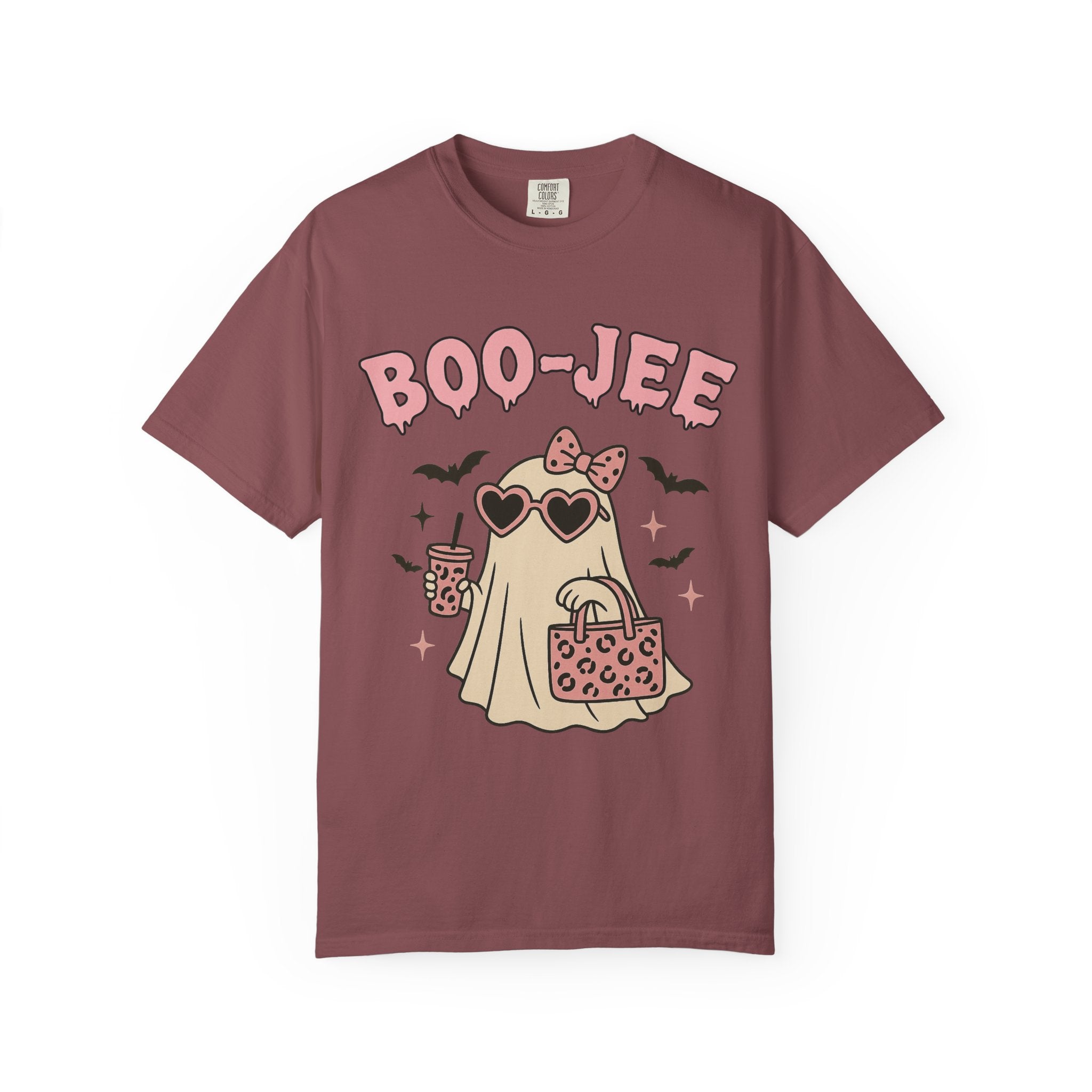 Boo-Jee Ghostly Unisex T-shirt, Halloween Apparel, Cute Ghost Tee, Trendy Halloween Shirt, Casual Fall Outfit