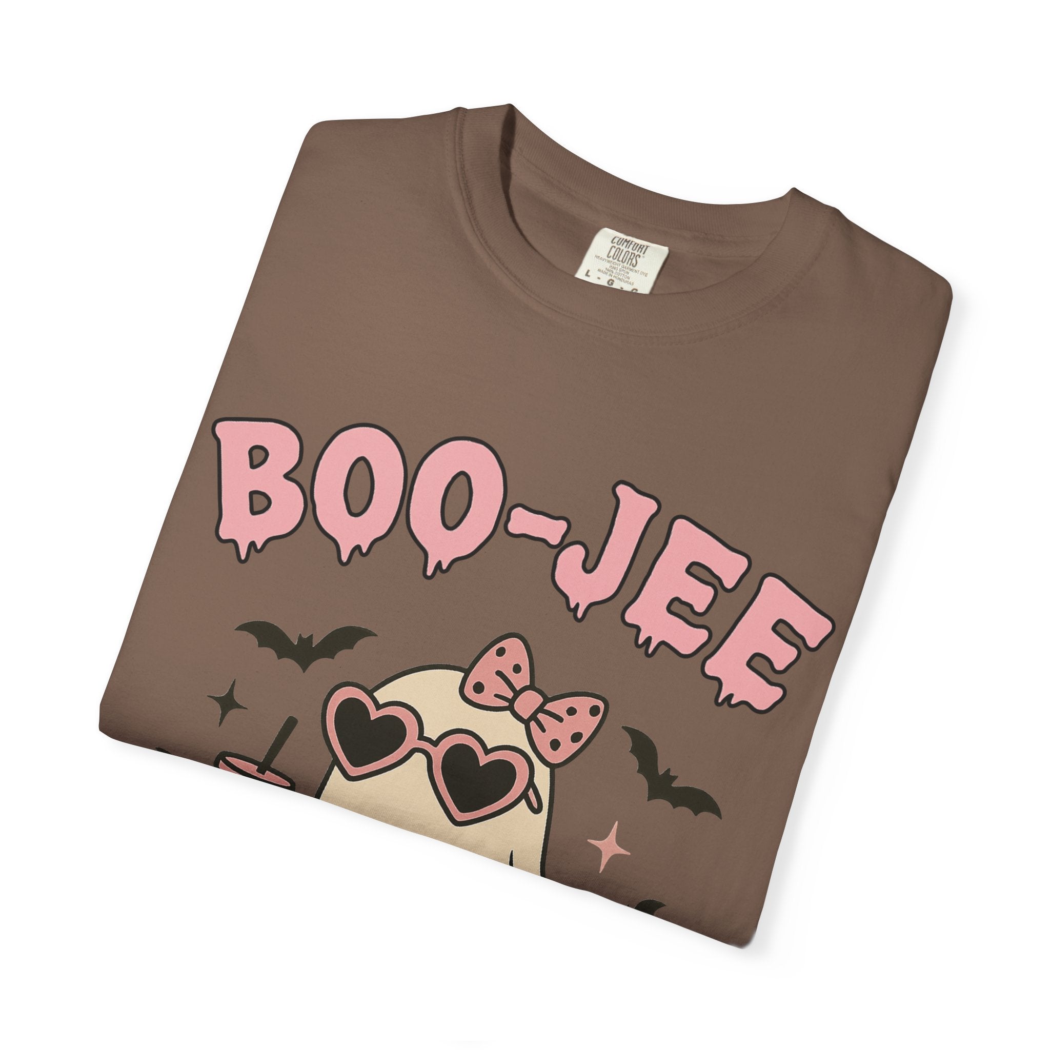 Boo-Jee Ghostly Unisex T-shirt, Halloween Apparel, Cute Ghost Tee, Trendy Halloween Shirt, Casual Fall Outfit