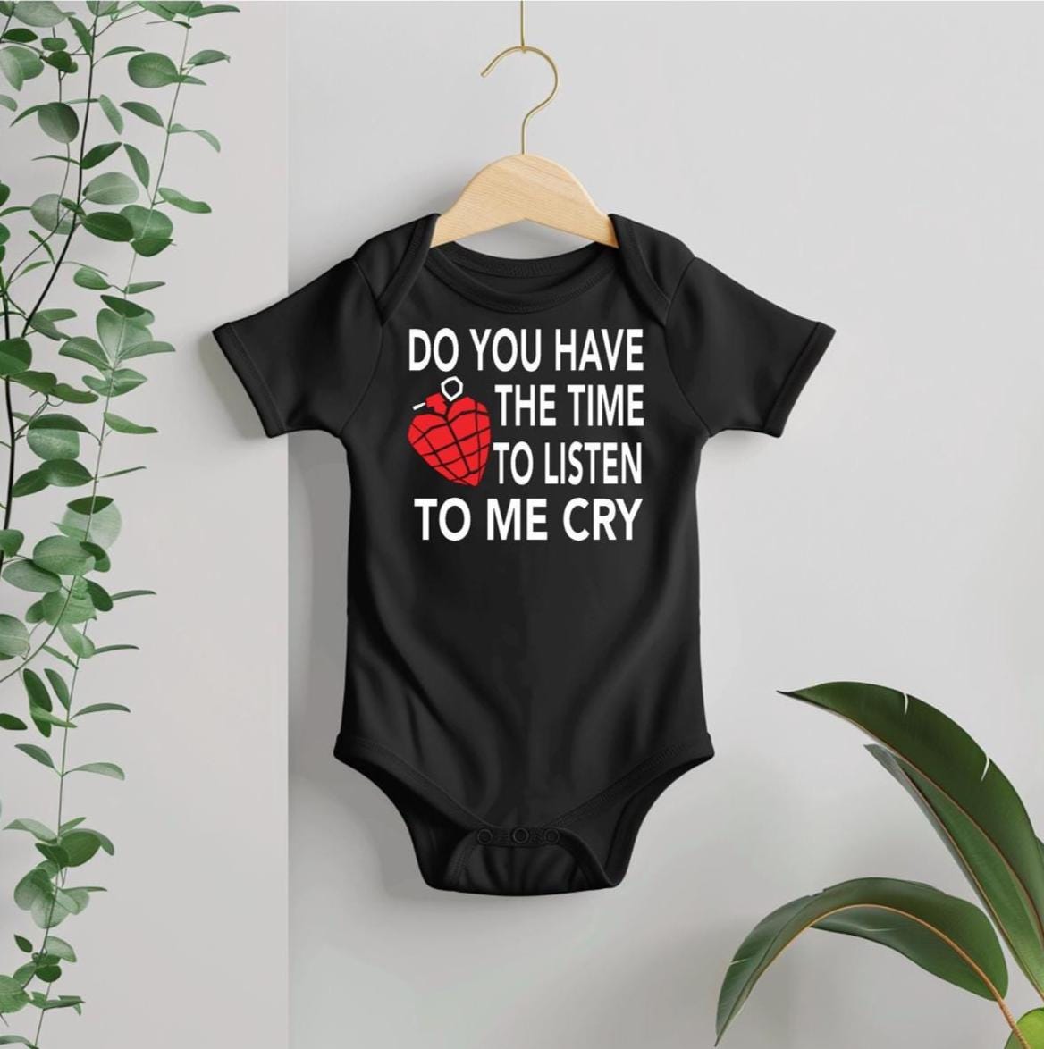 Do You Have The Time To Listen To Me Cry Baby Bodysuit