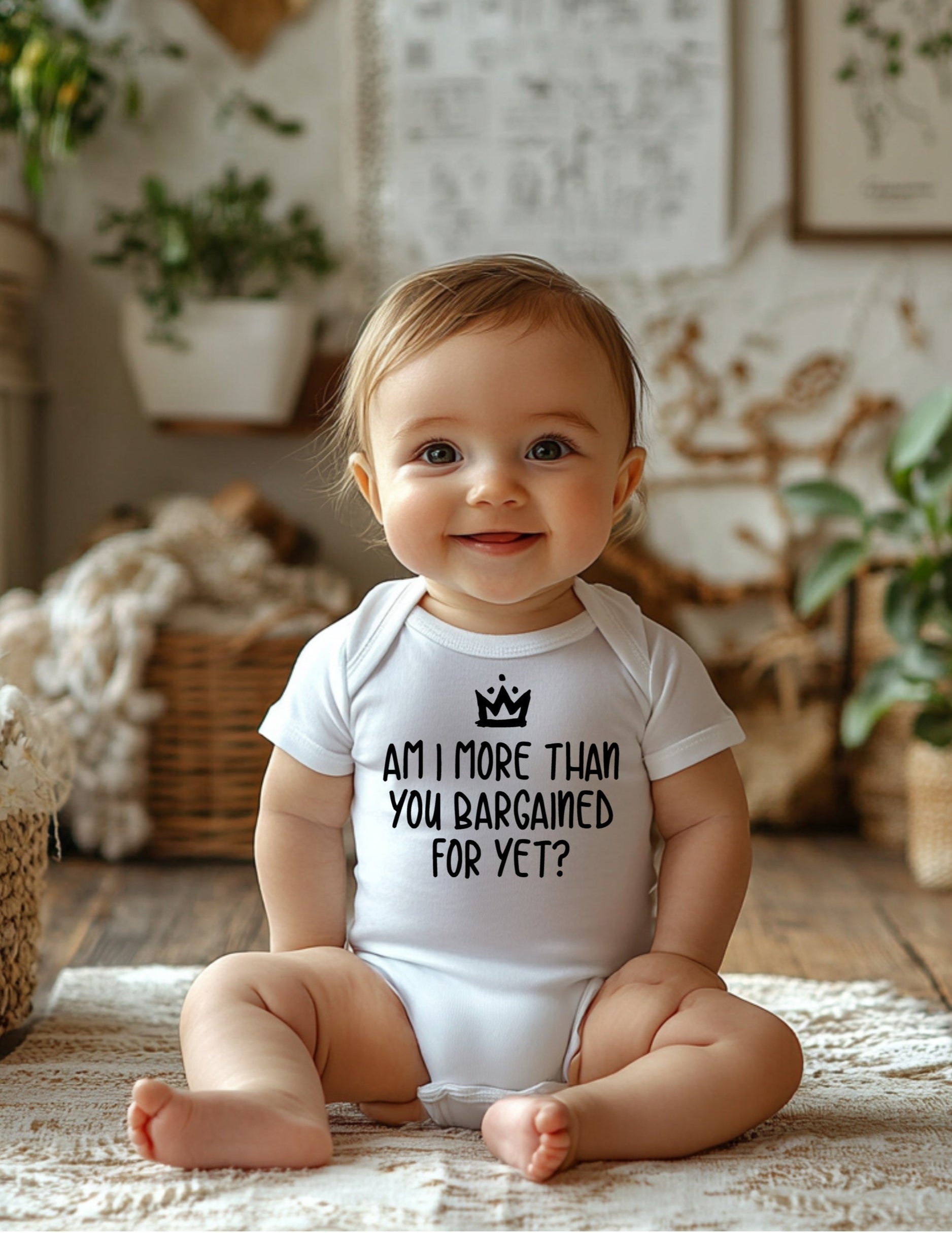 Am I More Than You Bargained For Yet? Baby Bodysuit