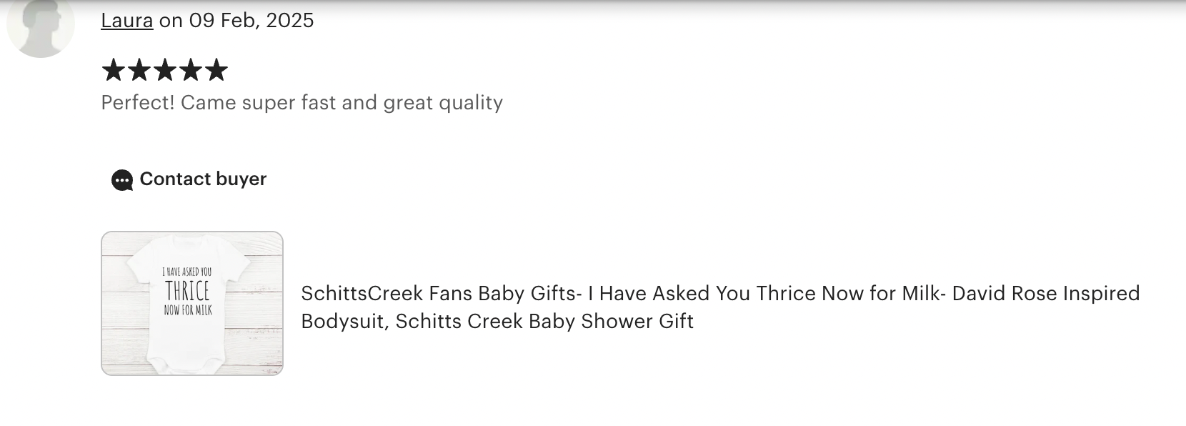 I Have Asked You Thrice Now for Milk Baby  Bodysuit