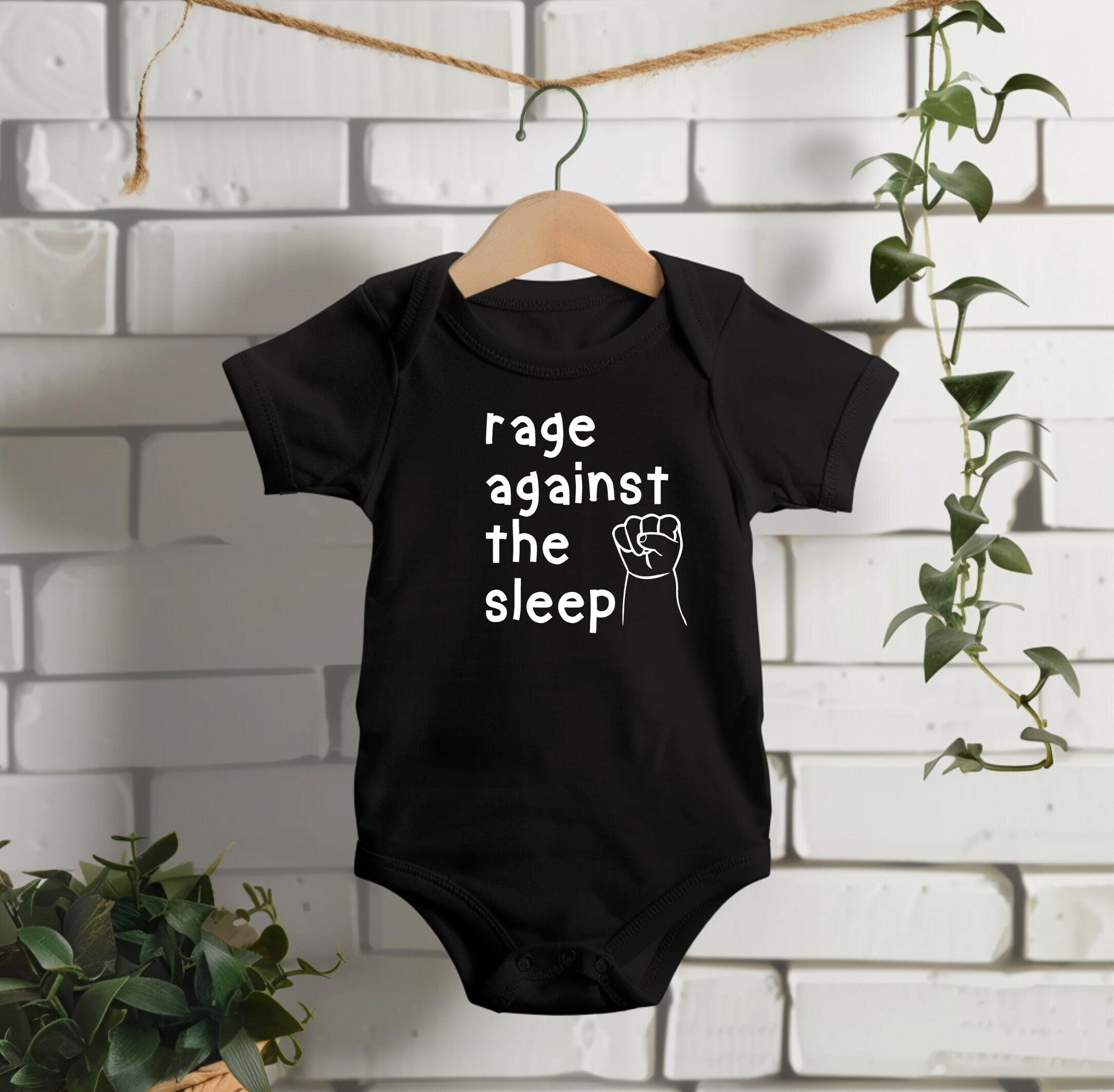 Rage Against The Sleep Baby Bodysuit