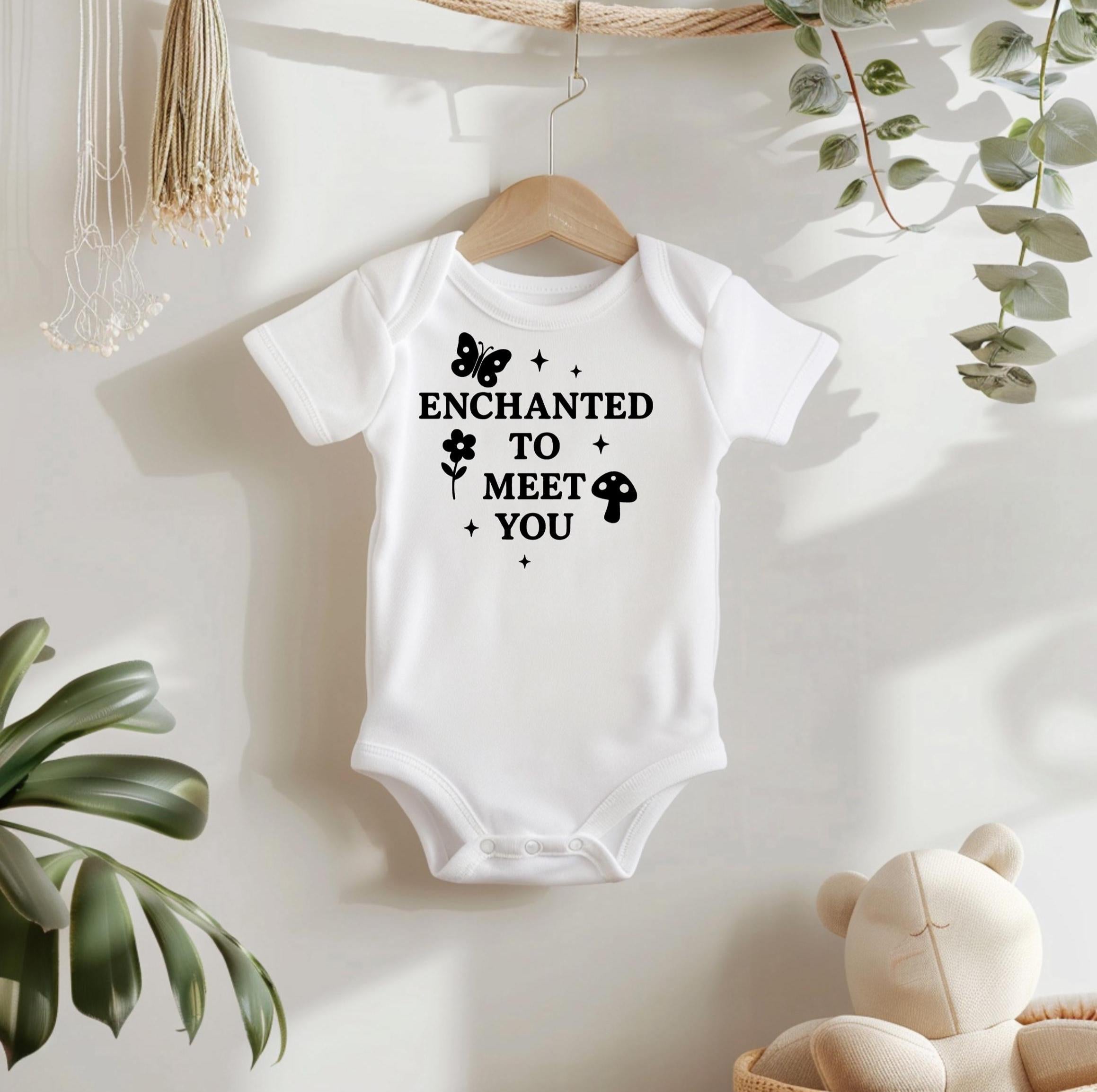 Enchanted To Meet You Baby Bodysuit
