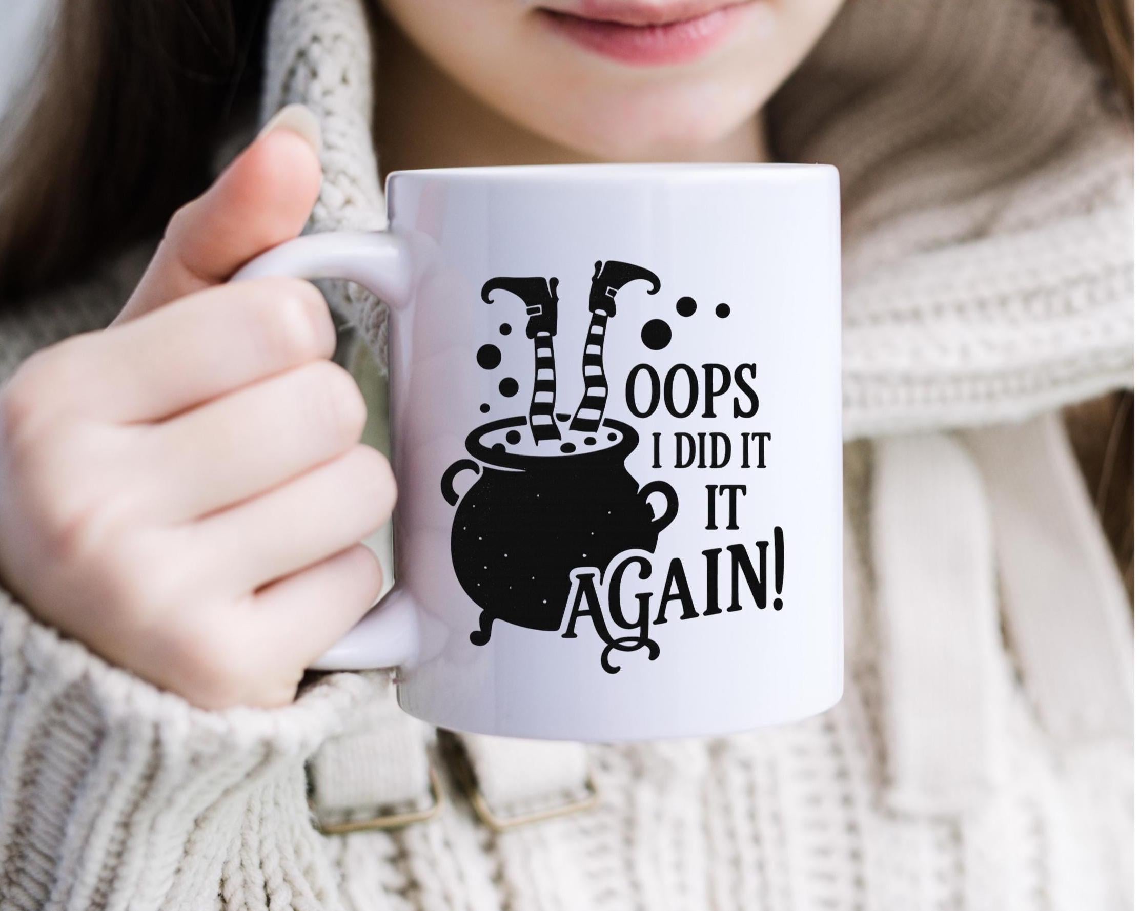 Digital Download Oops I Did It Again Witch Cauldron Files for Circuit/Silhouette