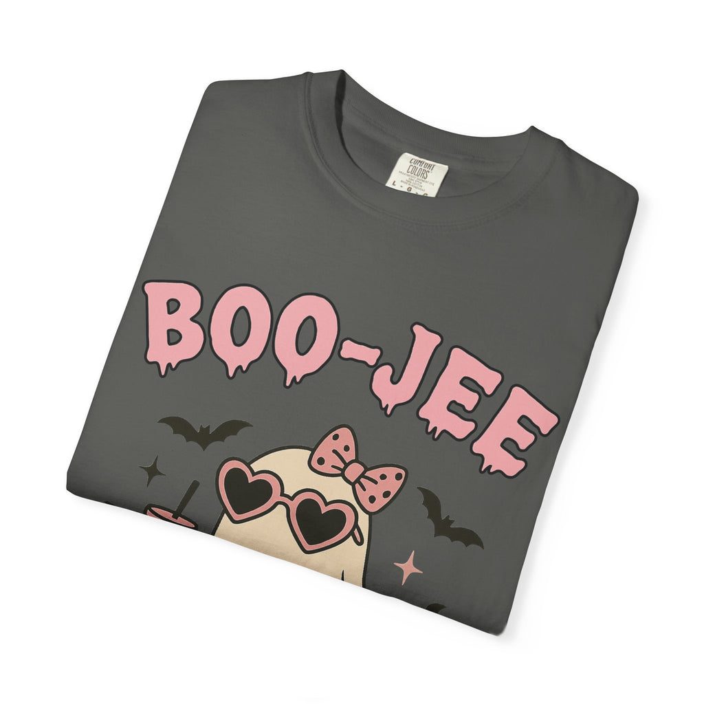 Boo-Jee Ghostly Unisex T-shirt, Halloween Apparel, Cute Ghost Tee, Trendy Halloween Shirt, Casual Fall Outfit