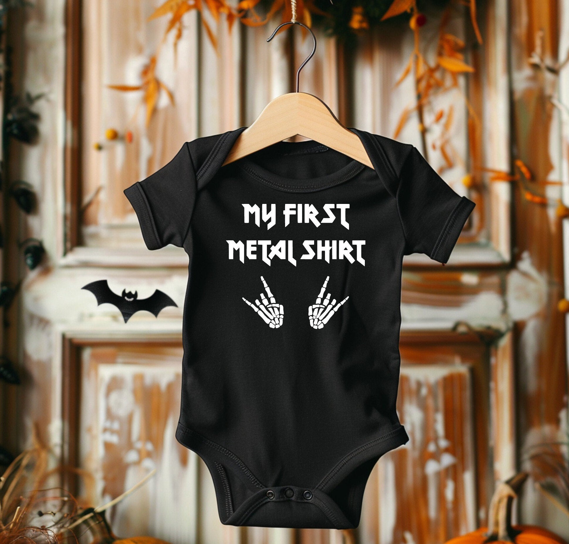 My First Metal Shirt Baby Bodysuit
