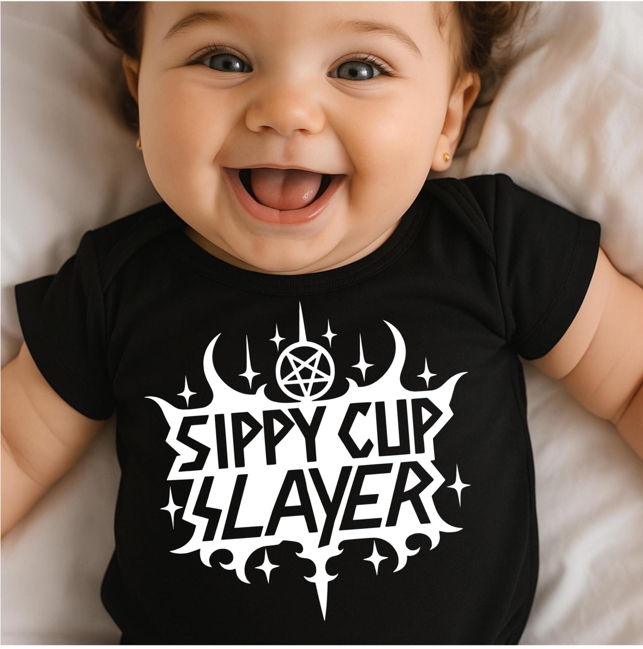 Sippy Cup Slayer Baby Bodysuit