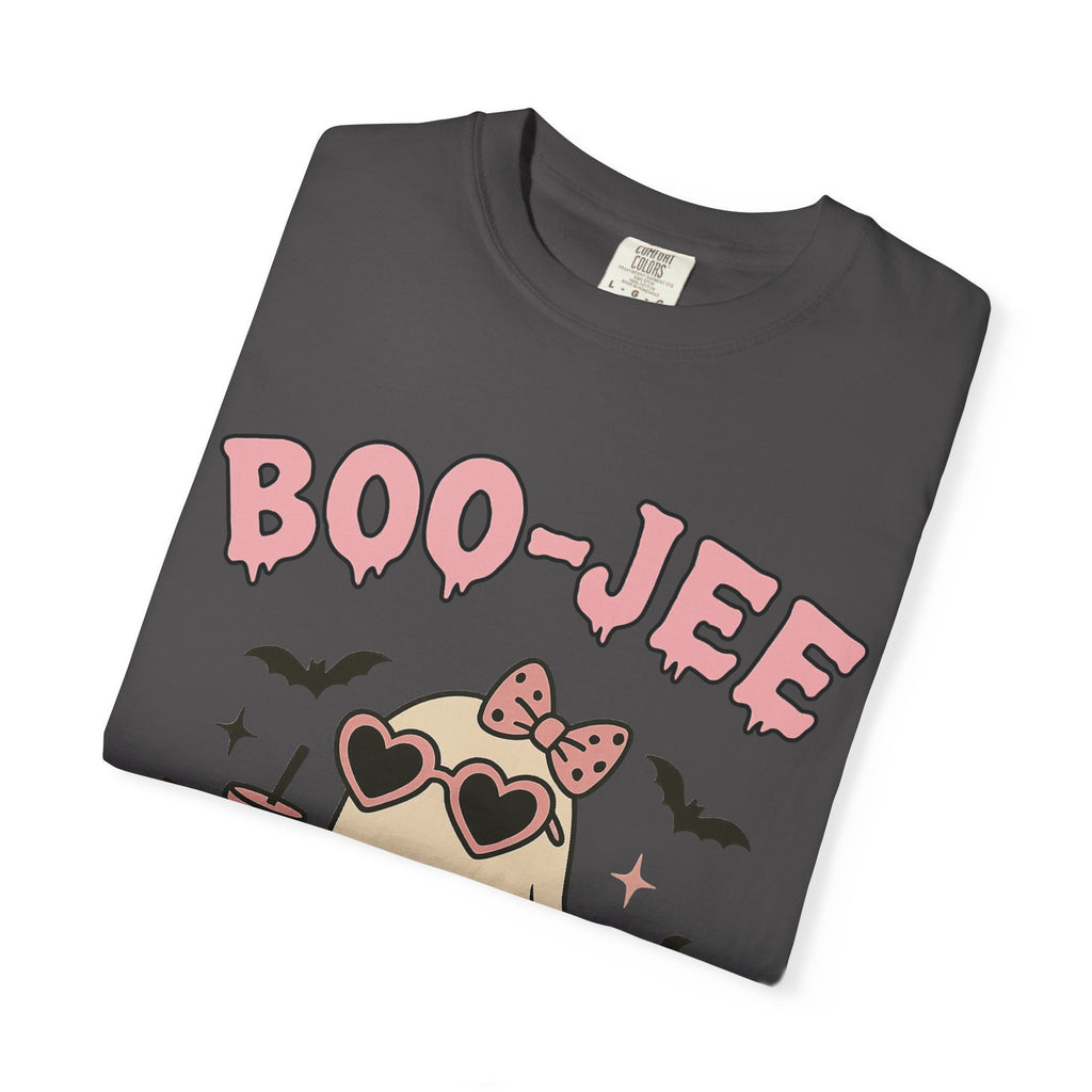 Boo-Jee Ghostly Unisex T-shirt, Halloween Apparel, Cute Ghost Tee, Trendy Halloween Shirt, Casual Fall Outfit