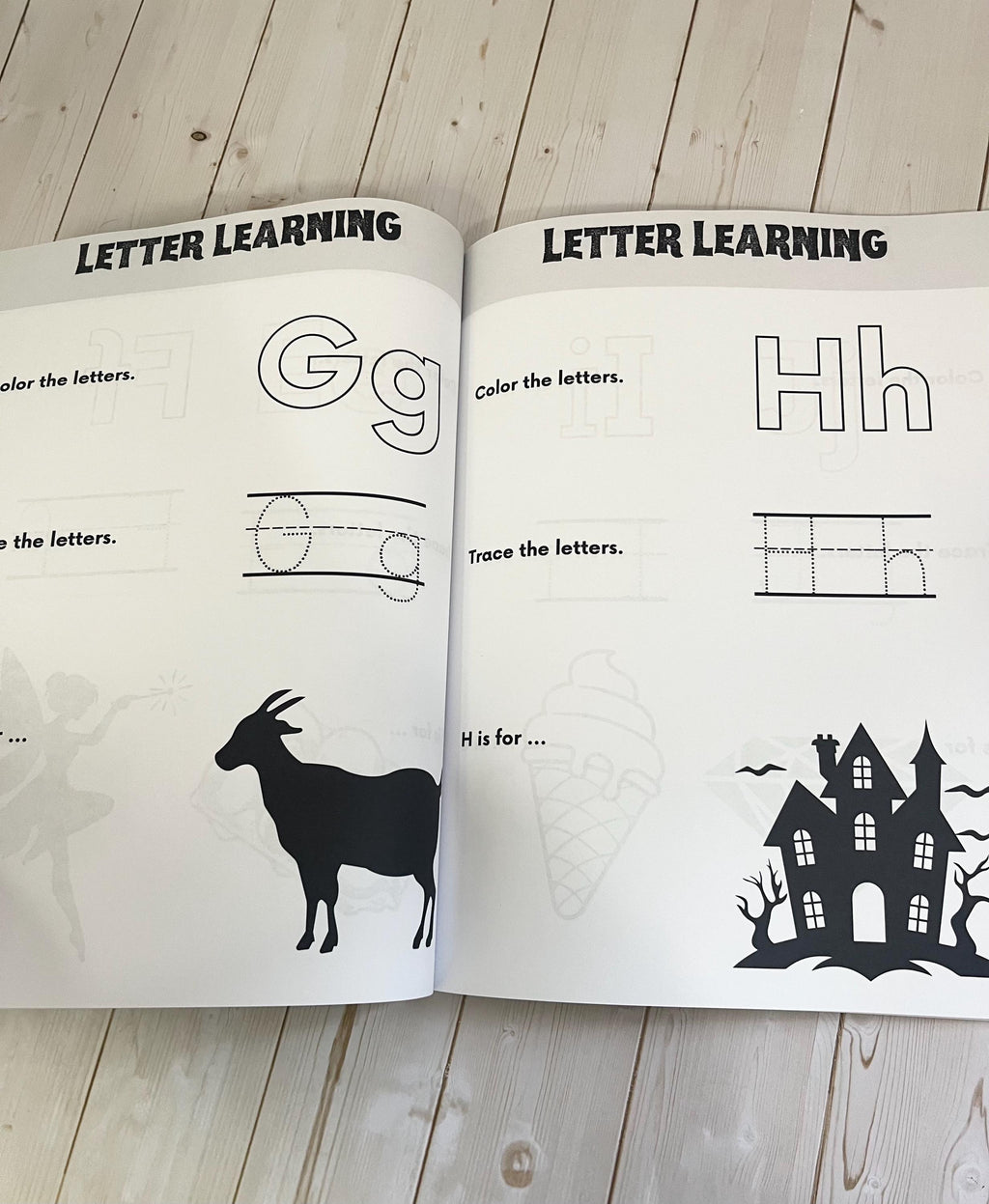 Little Rebel Toddler Workbook- Activity Book for ABC’s, Numbers, Tracing, Colours etc Gothic Style, 92 Page Printed Workbook For Alt Parents