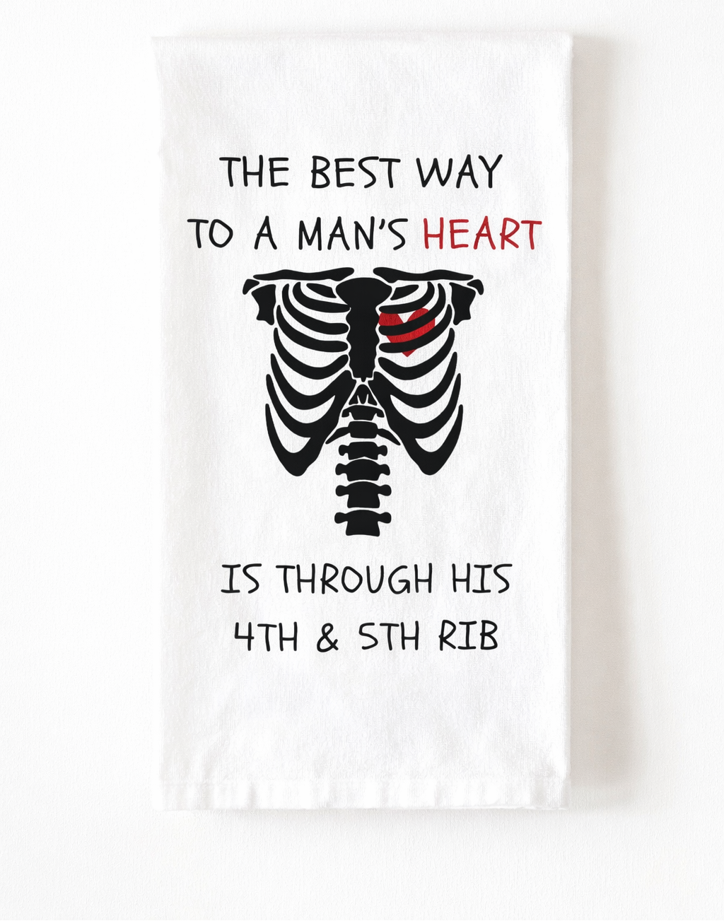 Funny Kitchen Towels Set: "Man's Heart" & "Chloroform"