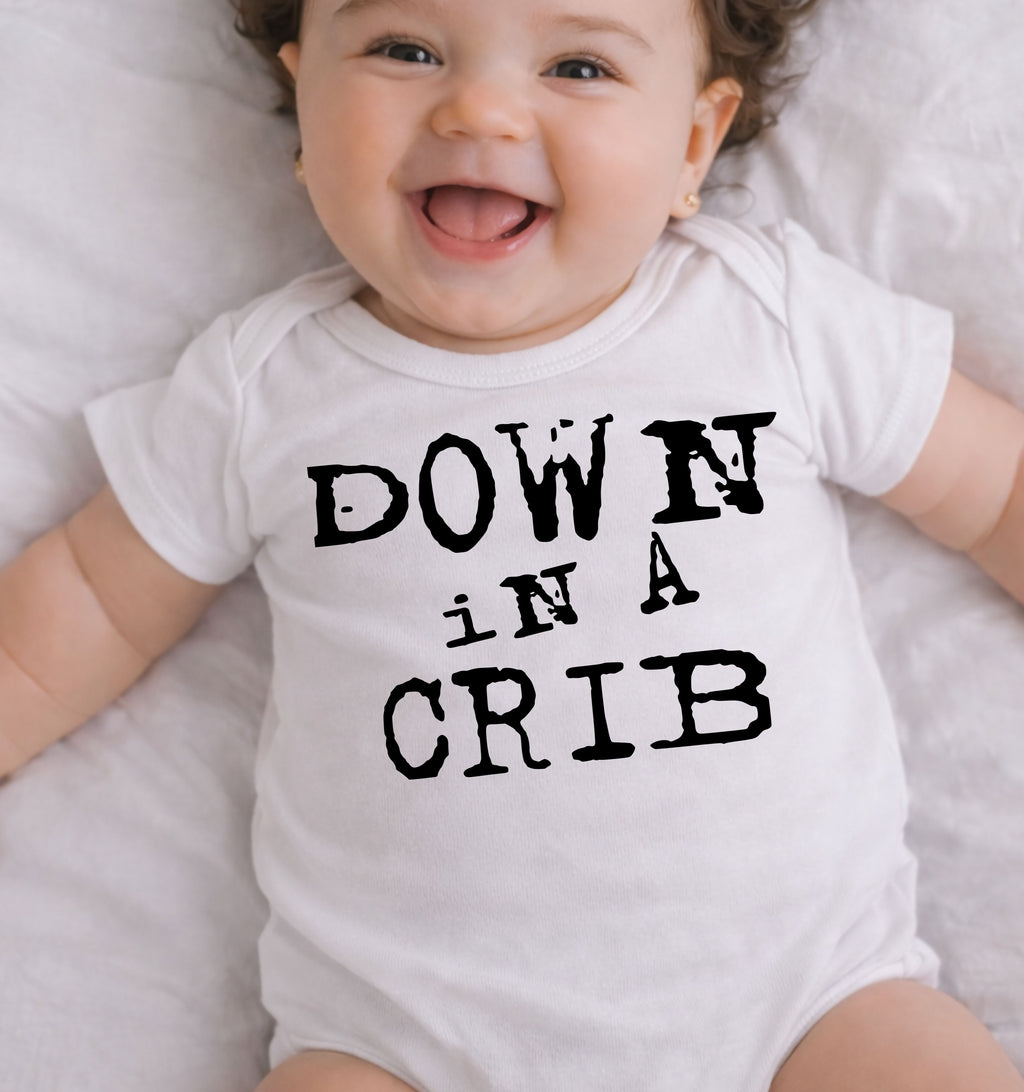 Down In A Crib Baby Bodysuit