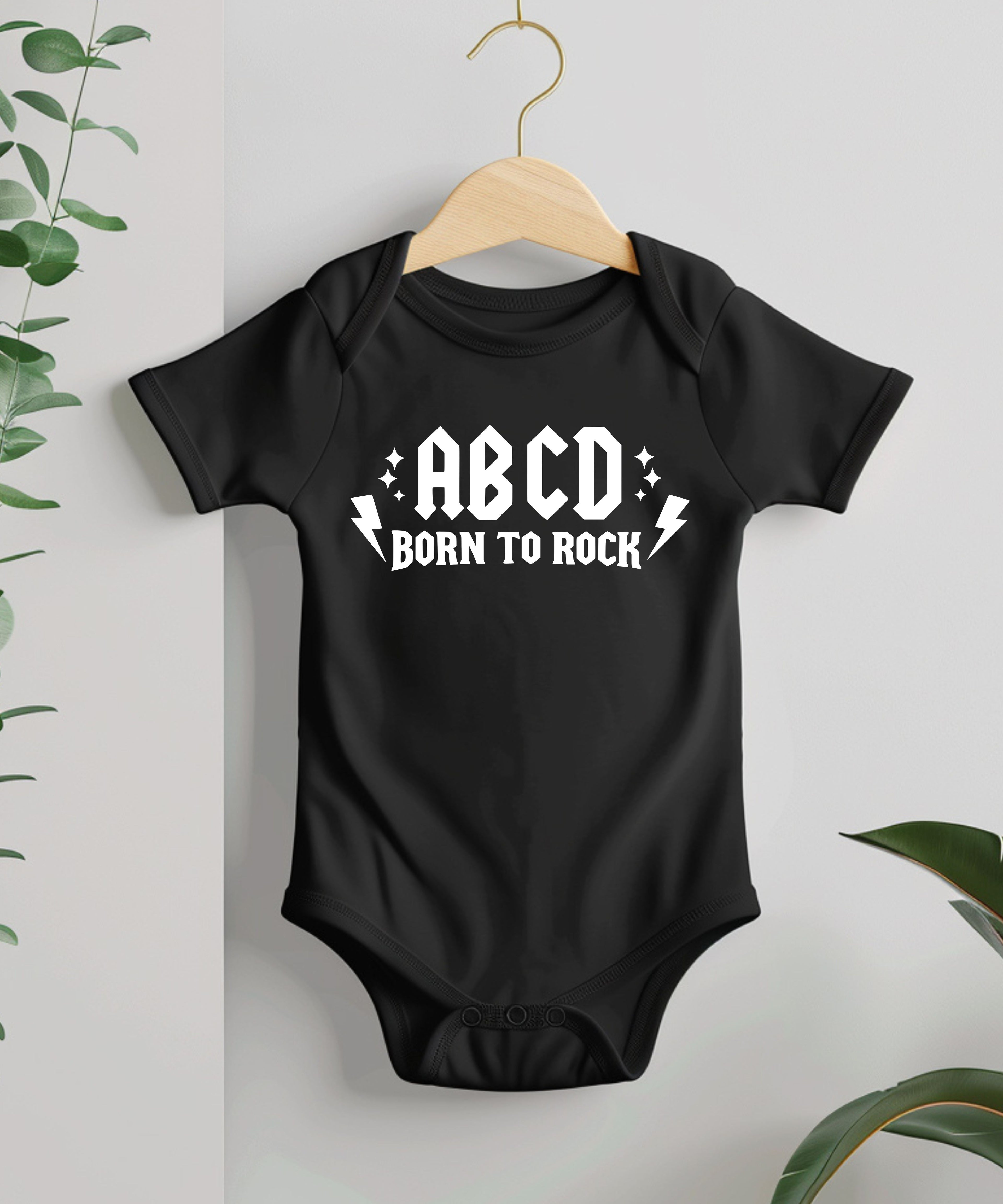 ABCD Born To Rock Baby Bodysuit