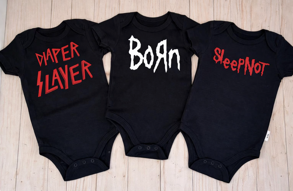 Metal Vol 1 Baby Bundle- 3 Baby Bodysuits