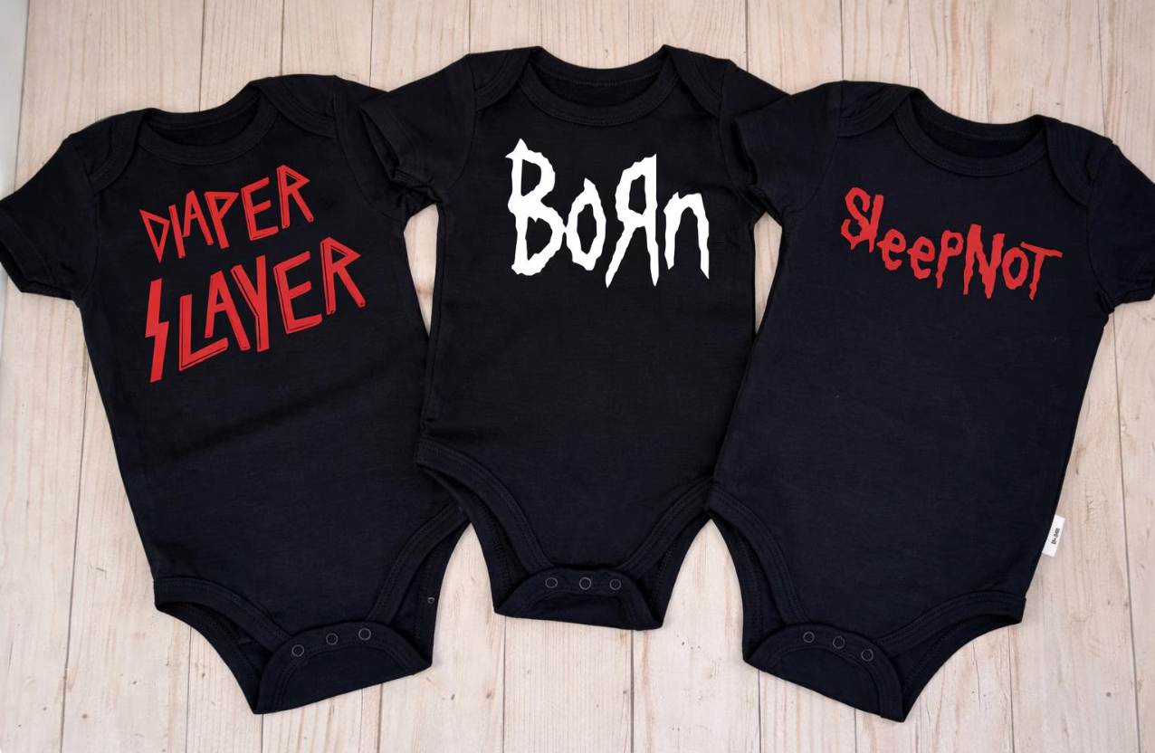Metal Vol 1 Baby Bundle- 3 Baby Bodysuits
