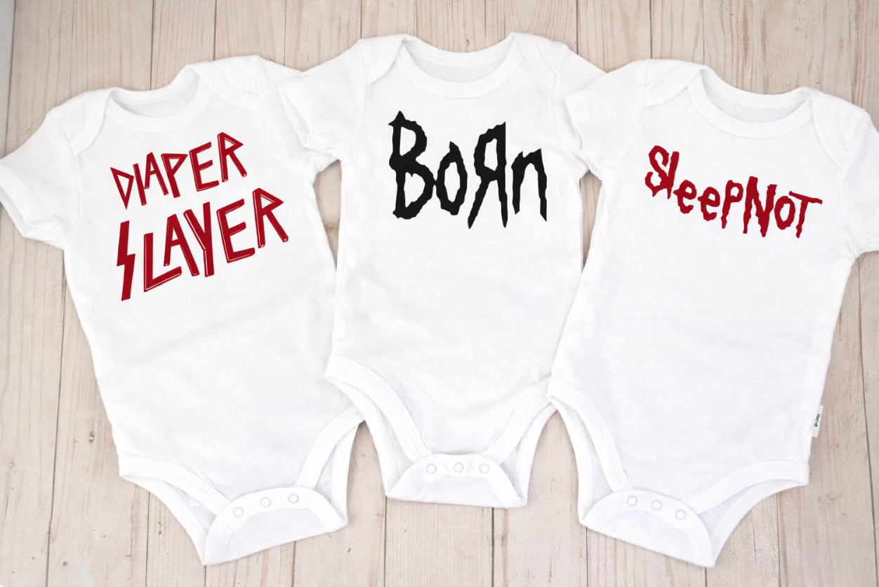 Metal Vol 1 Baby Bundle- 3 Baby Bodysuits