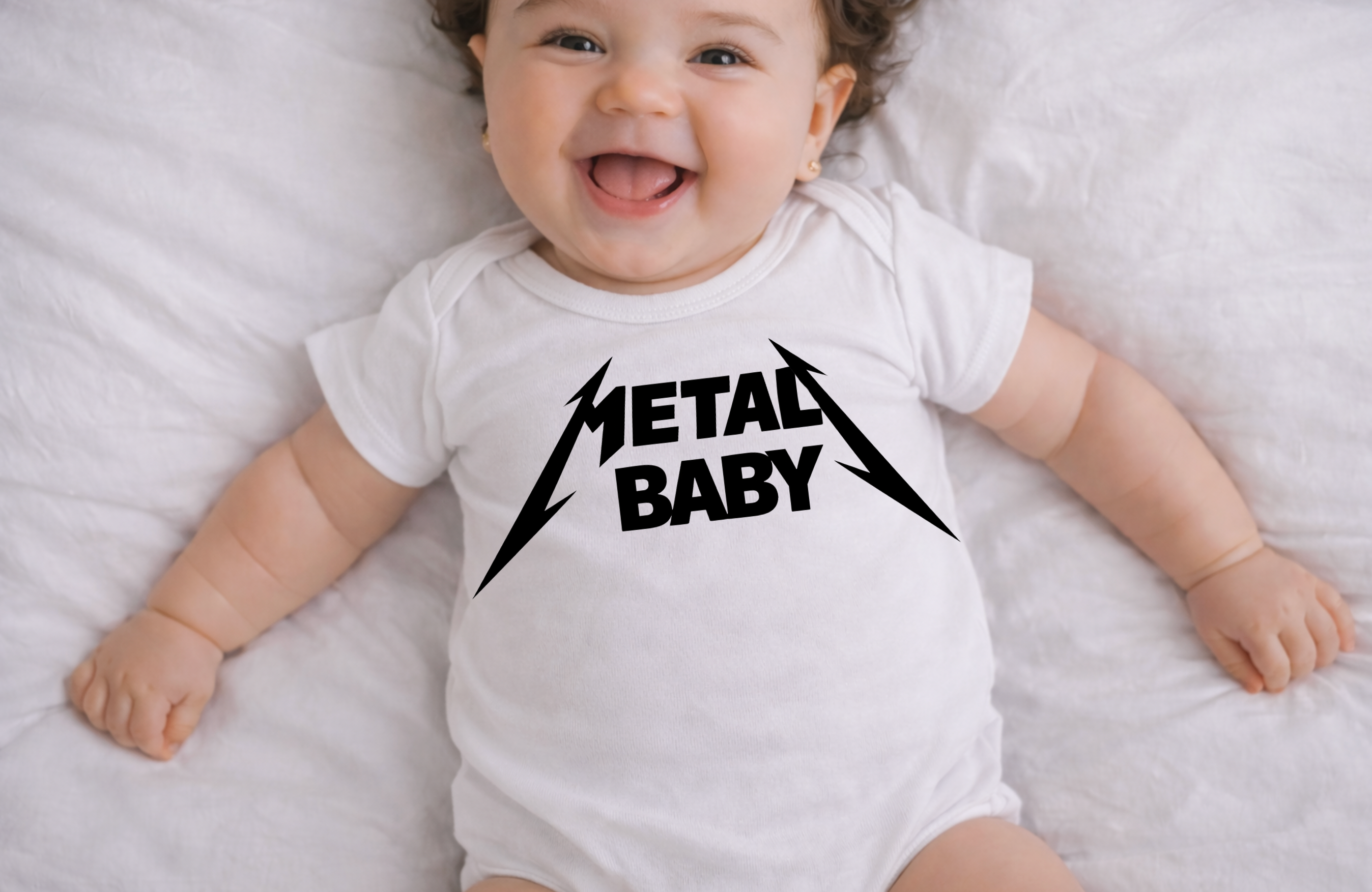 Metal Baby- Baby Bodysuit