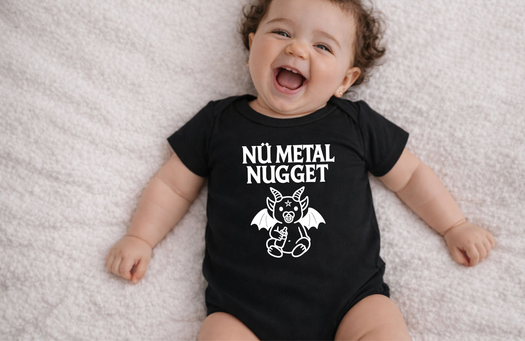 Nü Metal Baphomet Baby Bodysuit