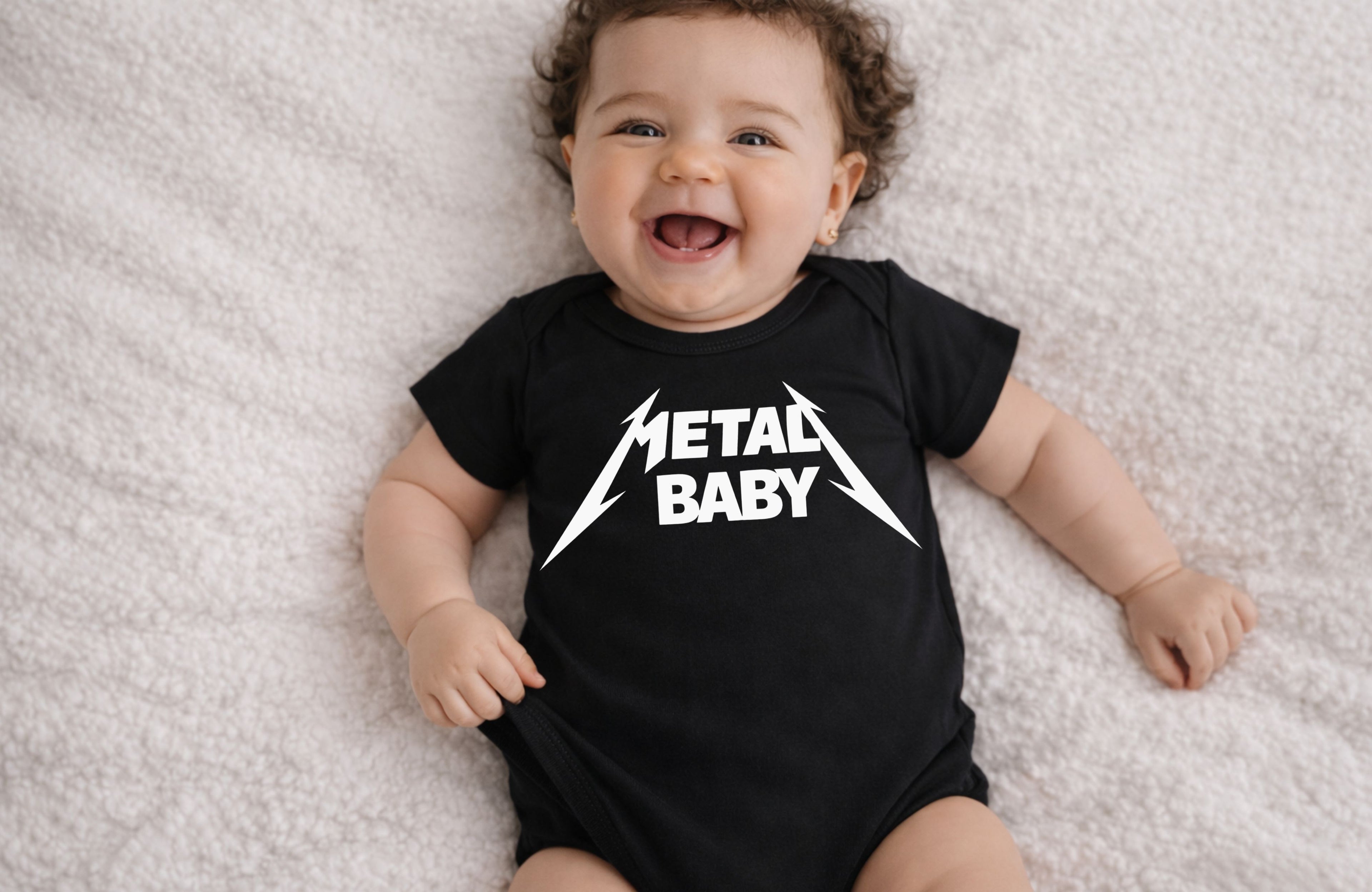 Metal Baby- Baby Bodysuit