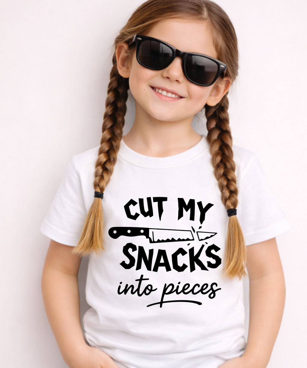 Cut My Snacks Into Pieces Toddler Tee