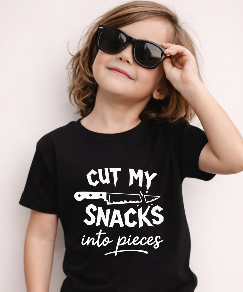 Cut My Snacks Into Pieces Toddler Tee