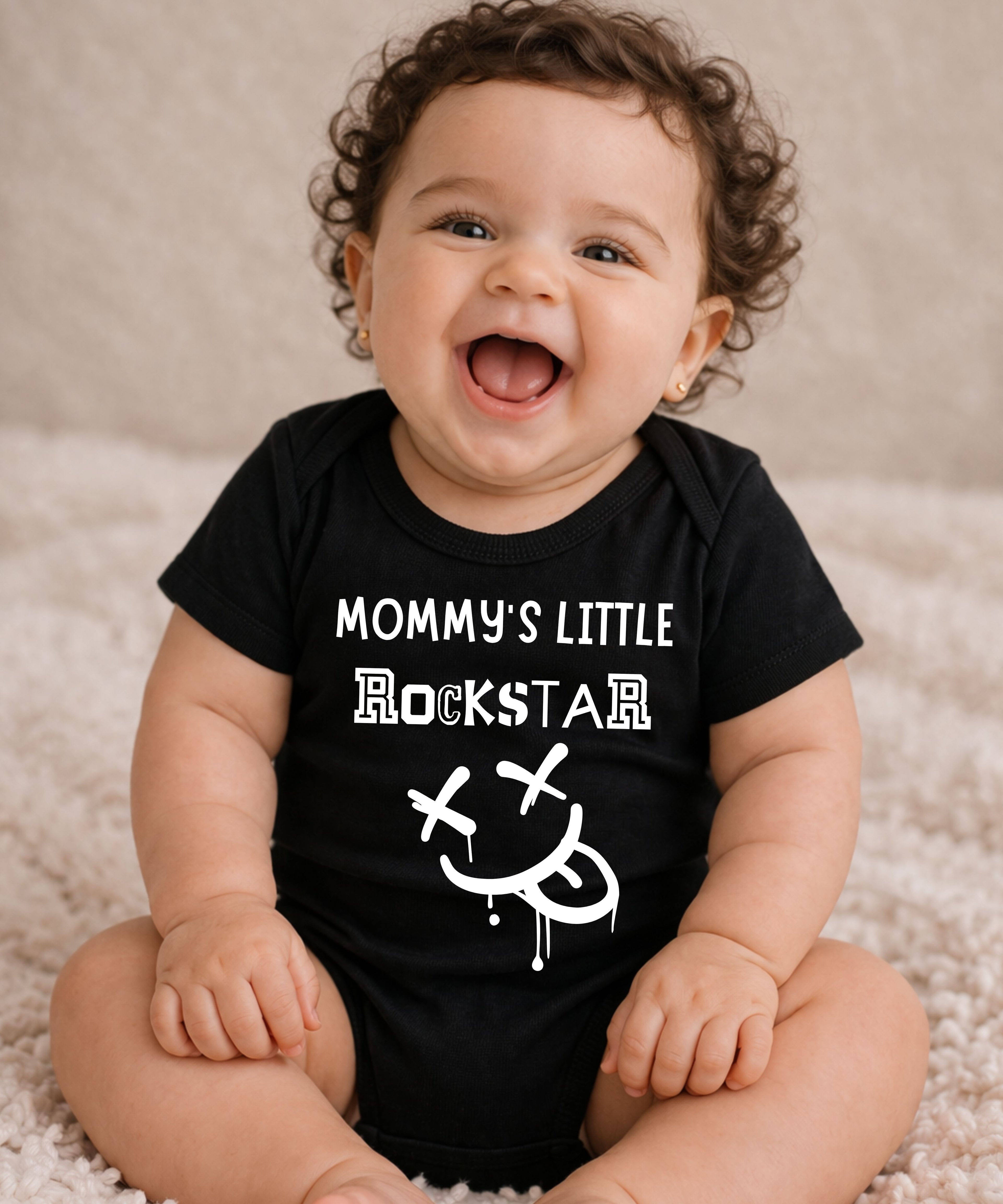 Daddy's or Mommy's Little Rockstar Baby Bodysuit