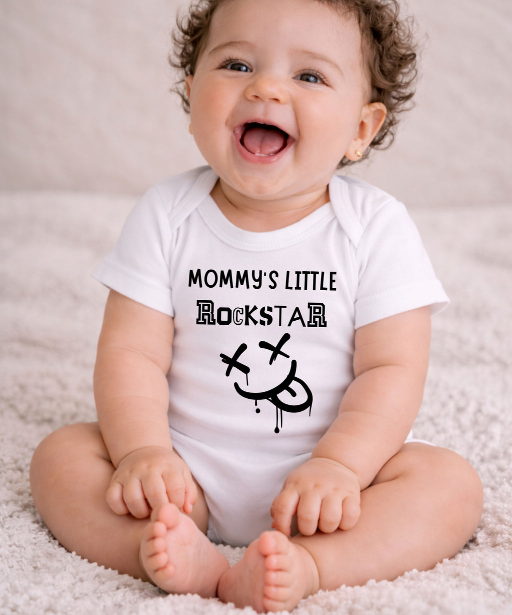 Daddy's or Mommy's Little Rockstar Baby Bodysuit