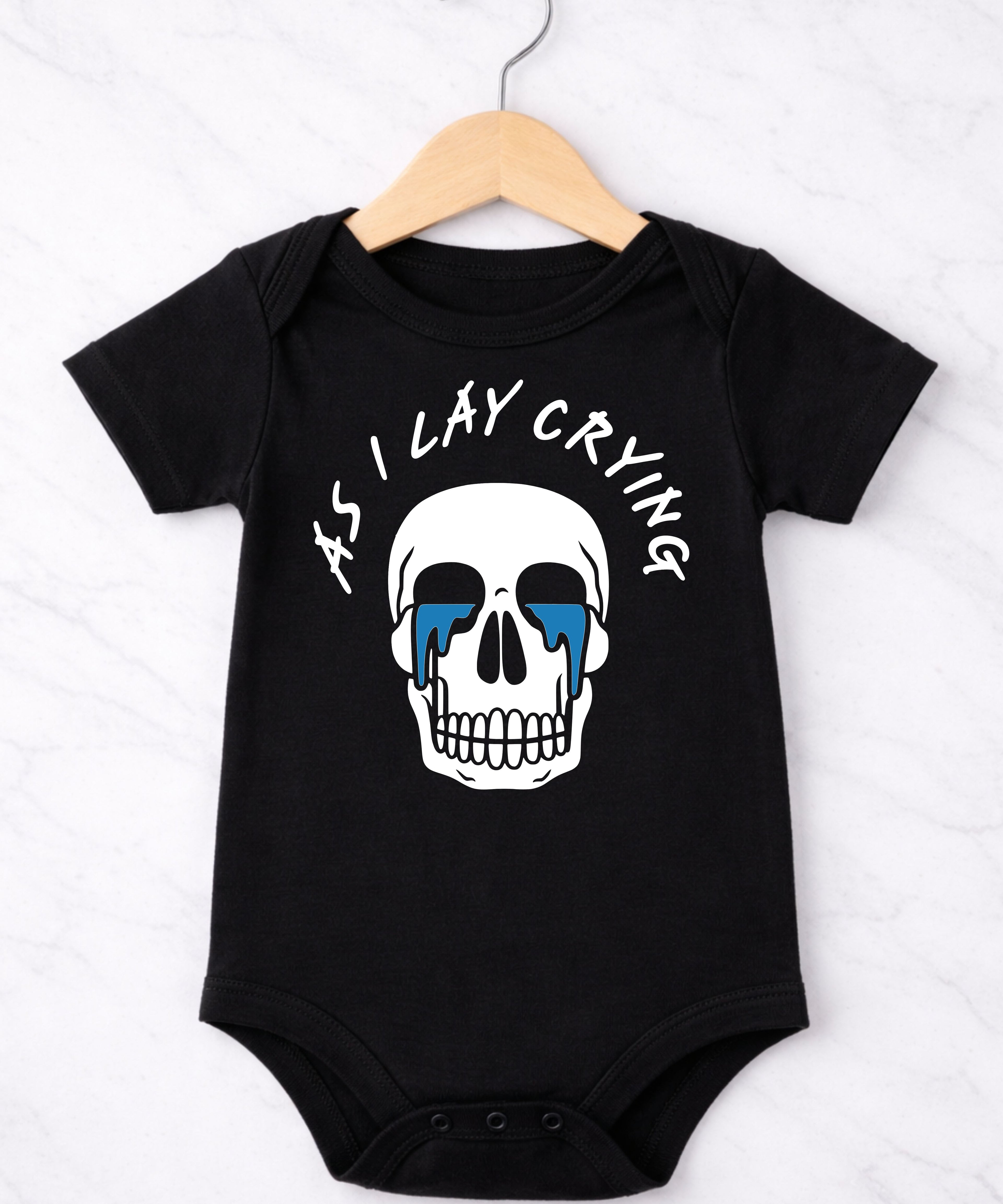 As I Lay Crying Baby Bodysuit
