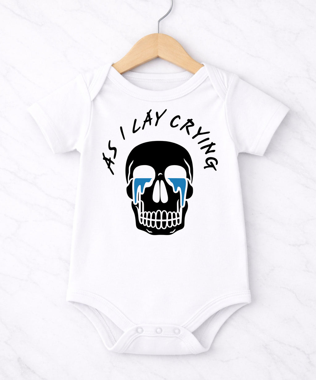 As I Lay Crying Baby Bodysuit