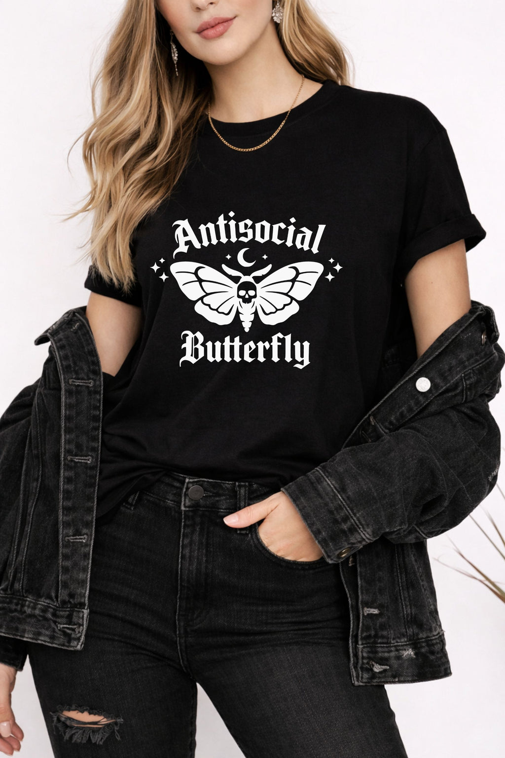 Anti Social Butterfly Tshirt