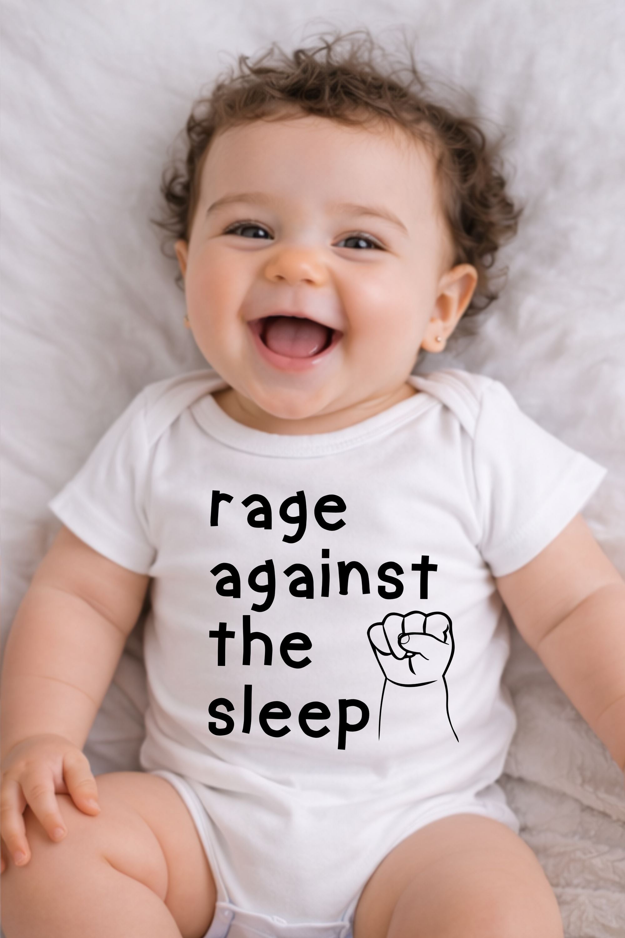 Rage Against The Sleep Baby Bodysuit