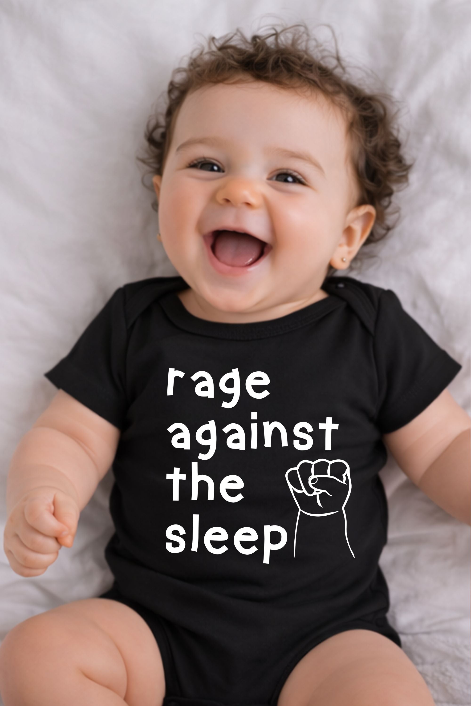 Rage Against The Sleep Baby Bodysuit