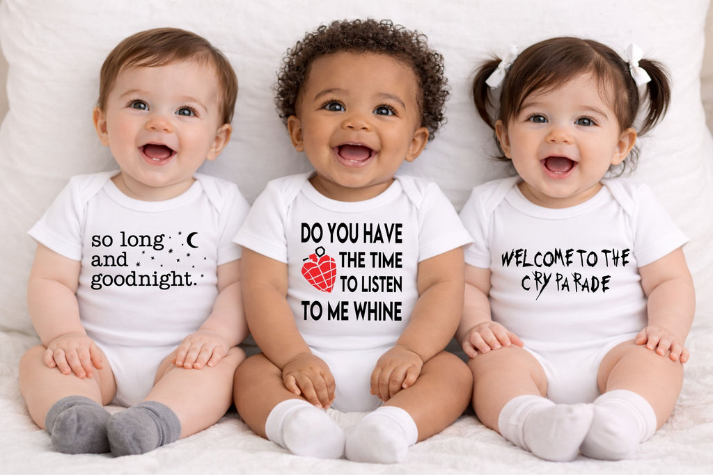 Alt Baby Bundle- 3 Baby Bodysuits For Punk Rock Fans