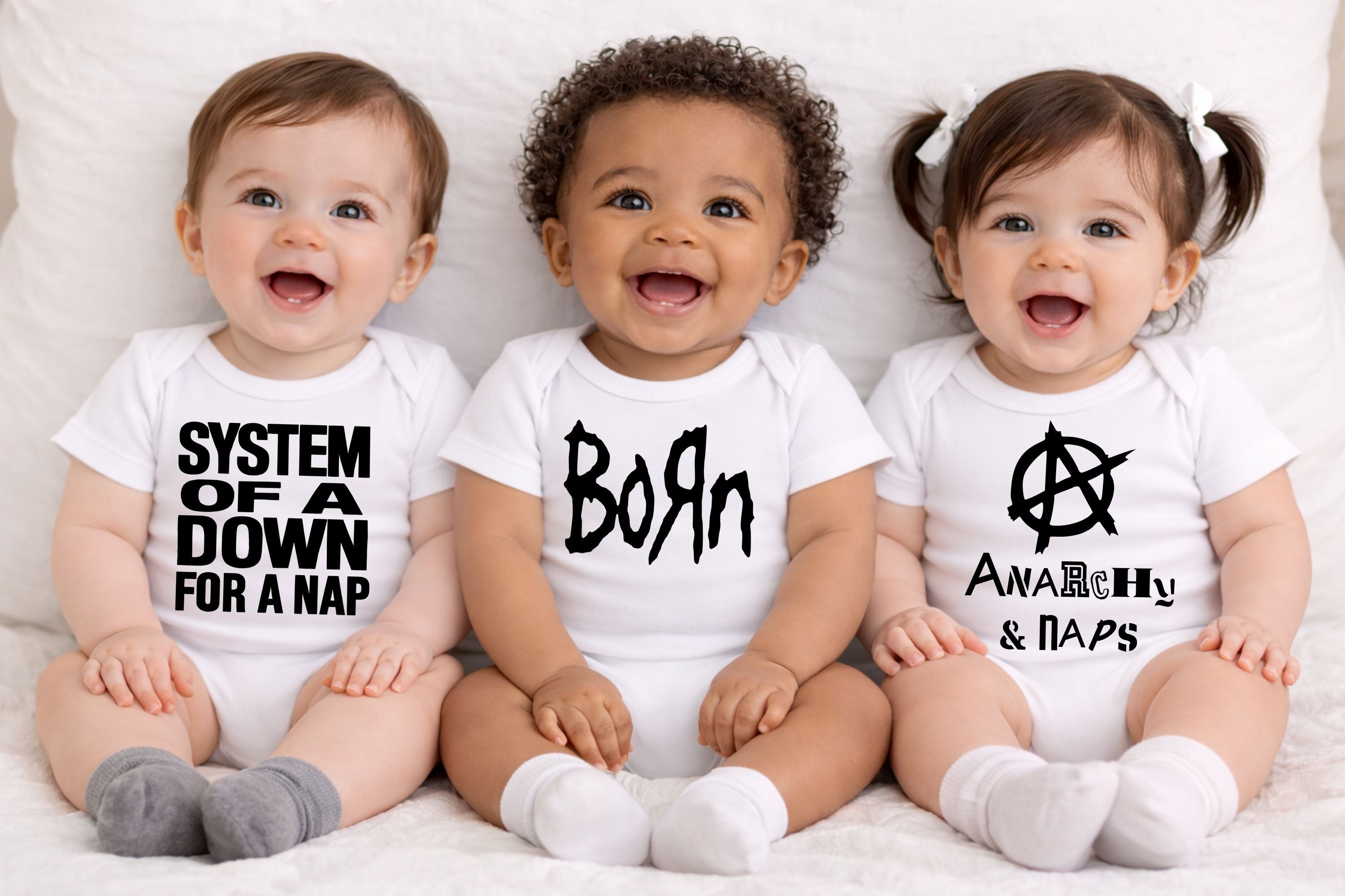 Metal Vol 2 Baby Bundle- 3 Baby Bodysuit Gift Set